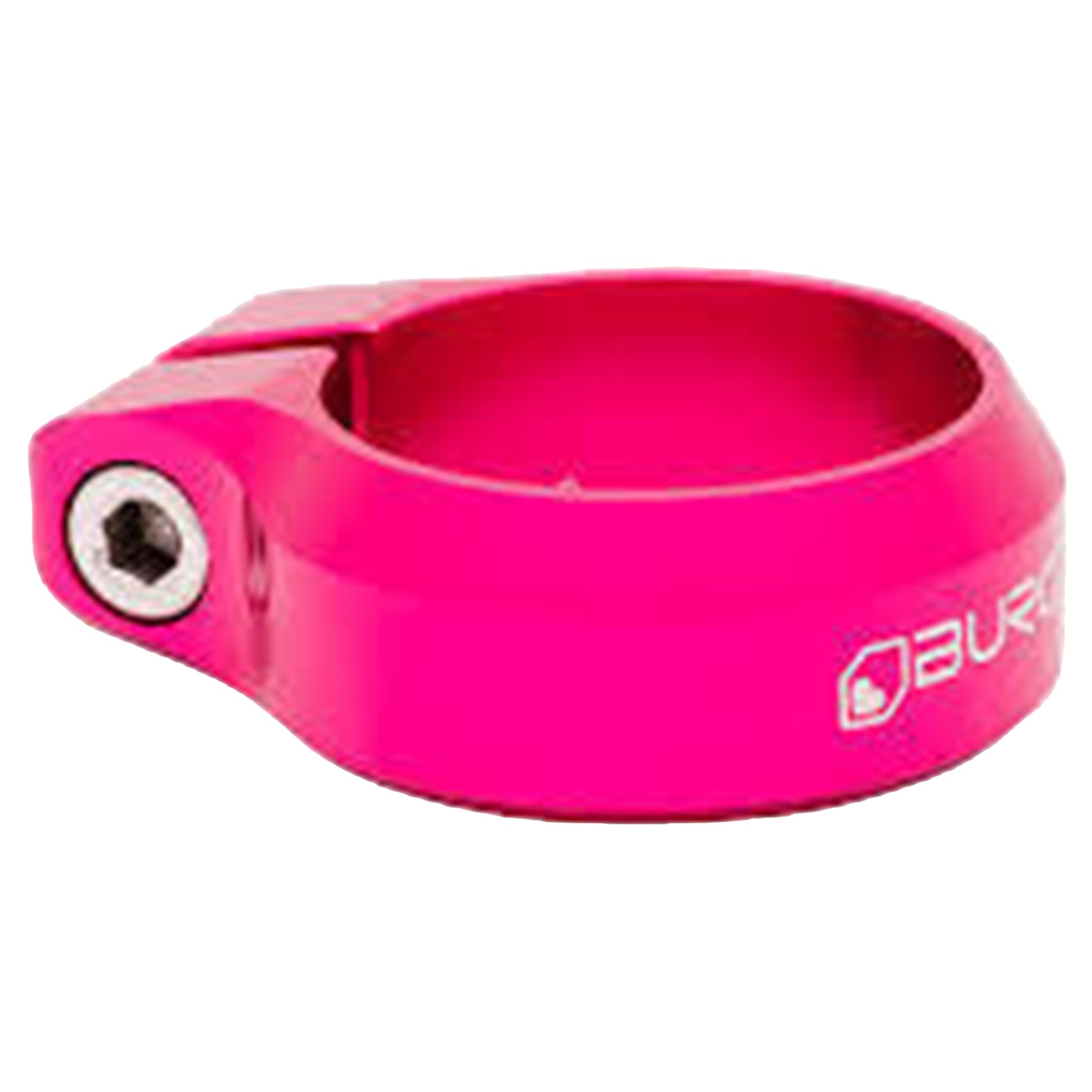Burgtec Seat Clamp - 38.6mm - Toxic Barbie Pink - Image 1