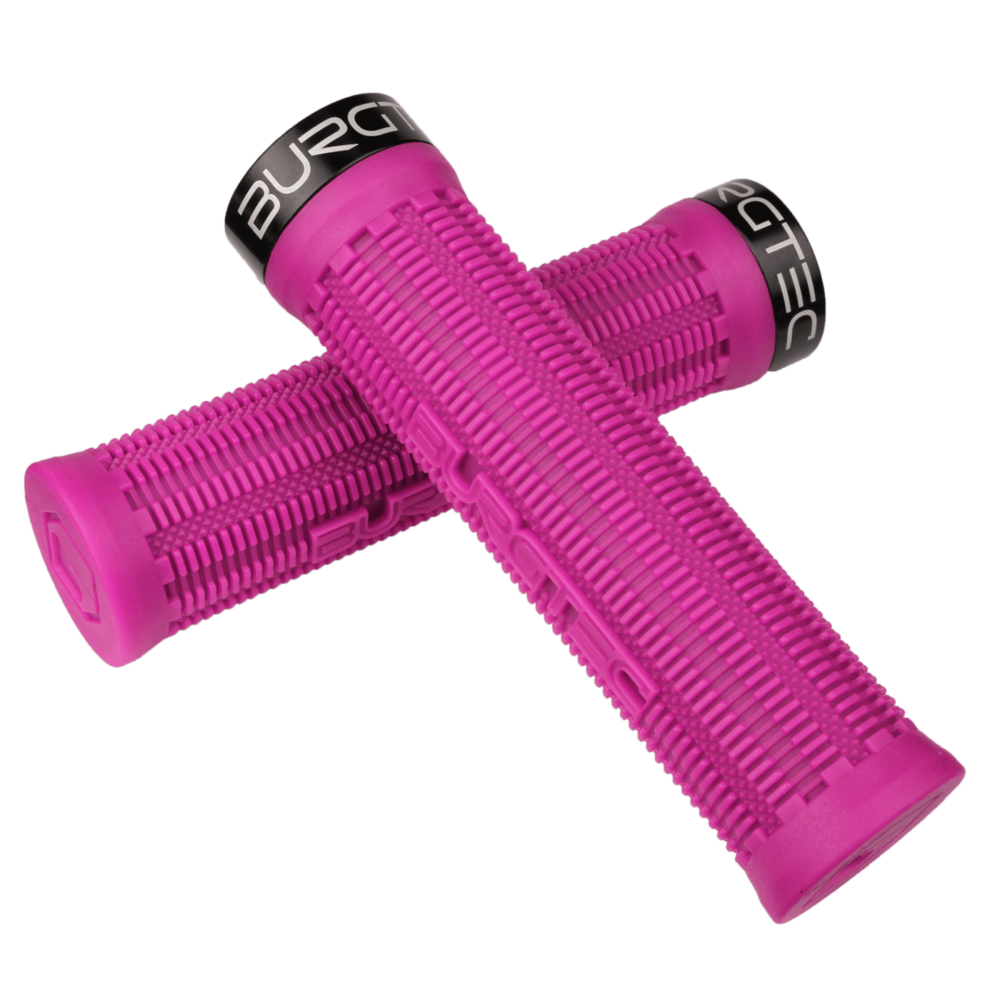 Burgtec Bartender Pro Greg Minnaar Lock-On Grips - Toxic Barbie Pink - Single Lock On Grips - Image 5