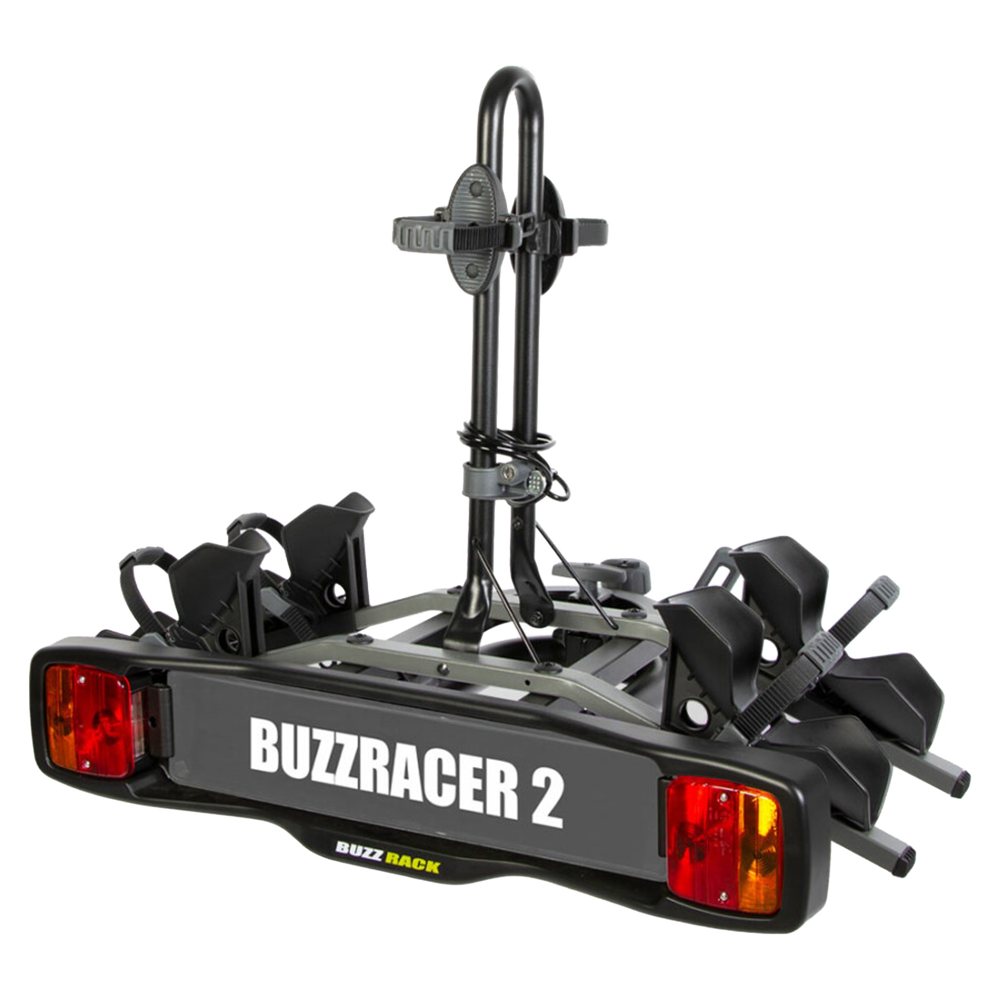 Buzzrack Buzzracer 2 Platform Rack - Tow Ball - 2 Bike - Black - Image 1