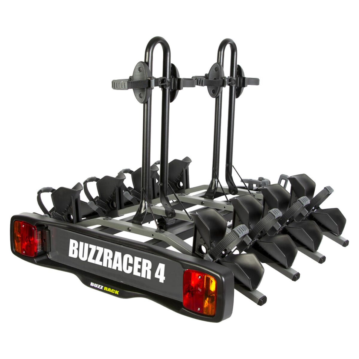 Buzzrack Buzzracer 4 Platform Rack - Tow Ball - 4 Bike - Black - Image 8