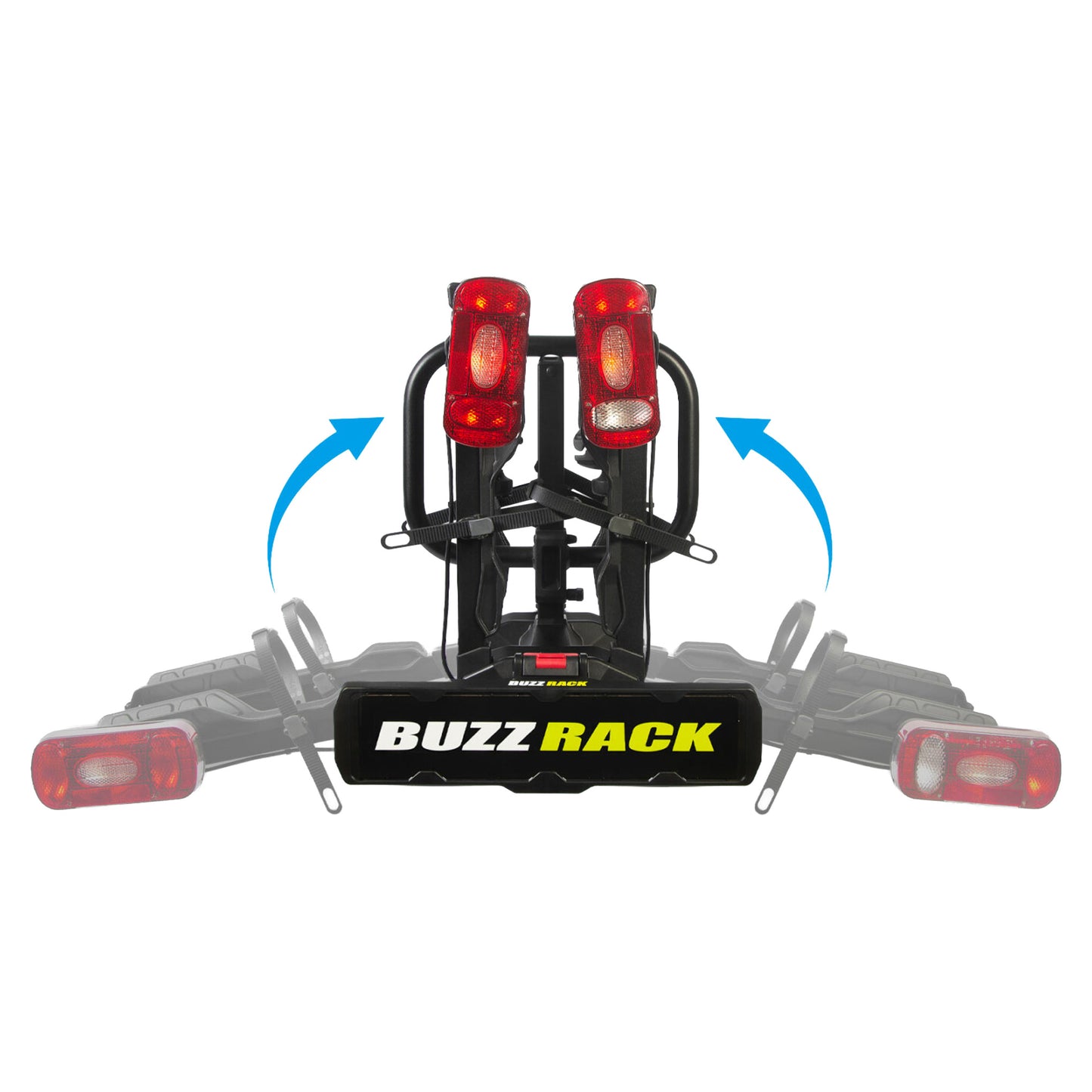 Buzzrack Scorpion LITE 2 Platform Rack - Tow Ball - 2 Bike - Black - Image 2