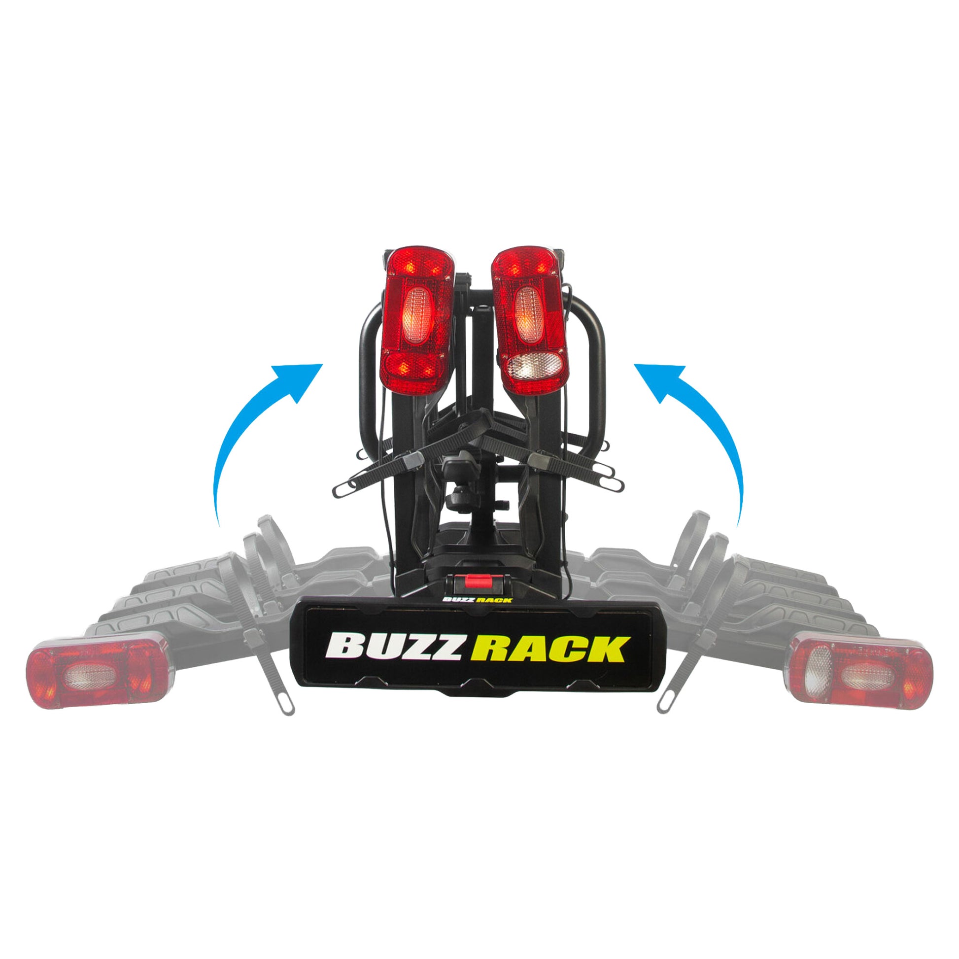 Buzzrack Scorpion LITE 3 Platform Rack - Tow Ball - 3 Bike - Black - Image 2
