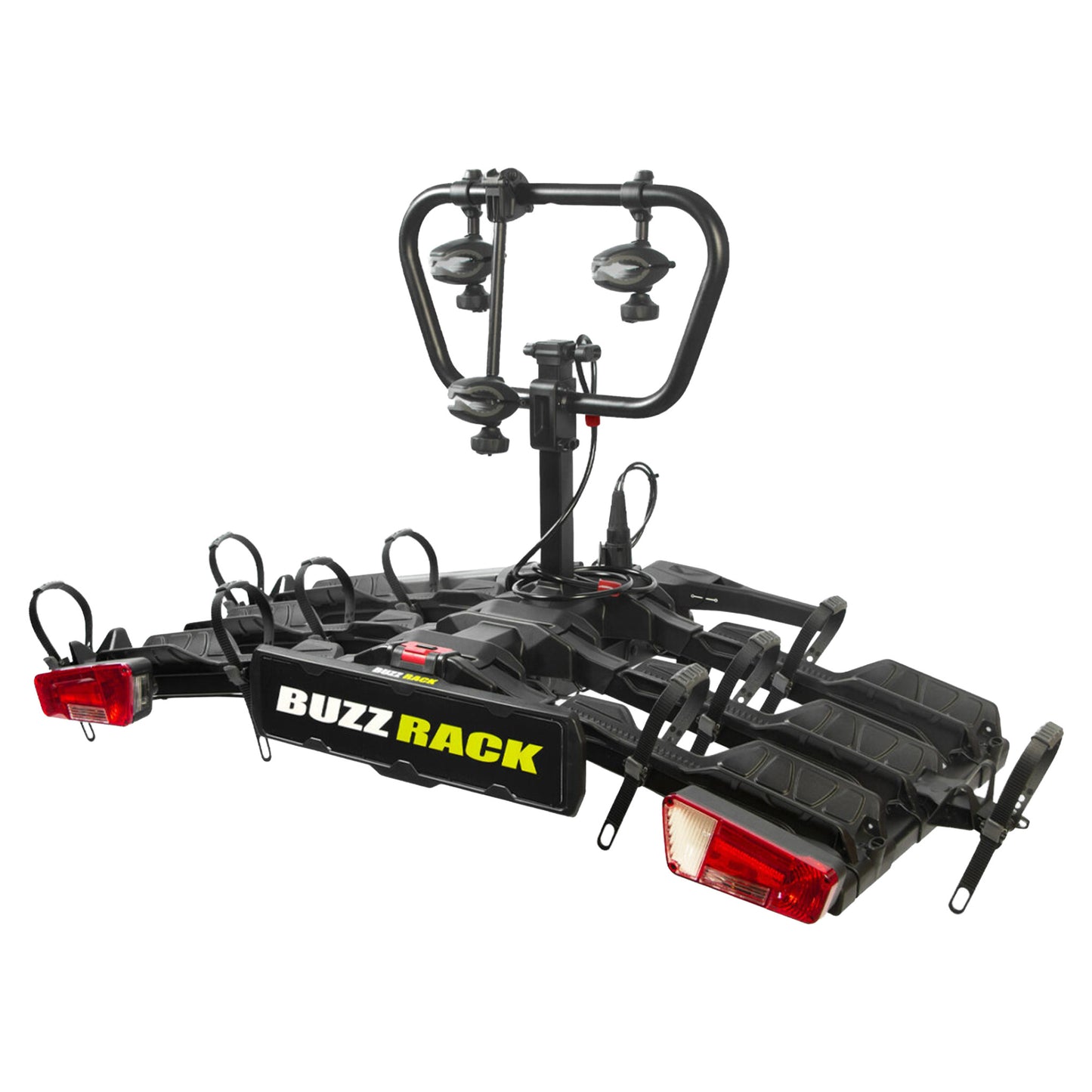 Buzzrack Scorpion PRO 3 Platform Rack - Tow Ball - 3 Bike - Black - Image 5