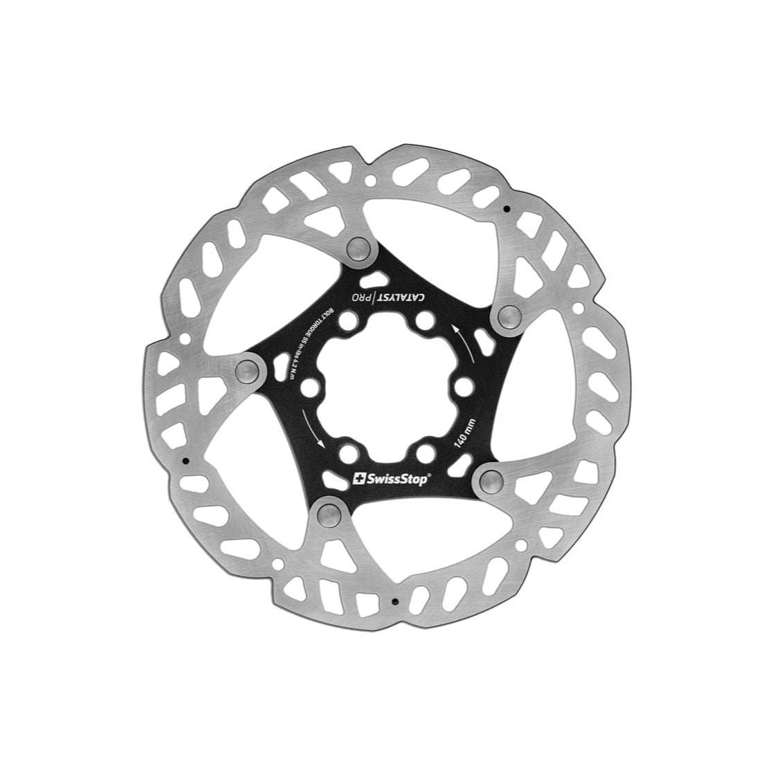 SwissStop Catalyst Pro 6 Bolt Disc Brake Rotor - 140mm - 6 Bolt