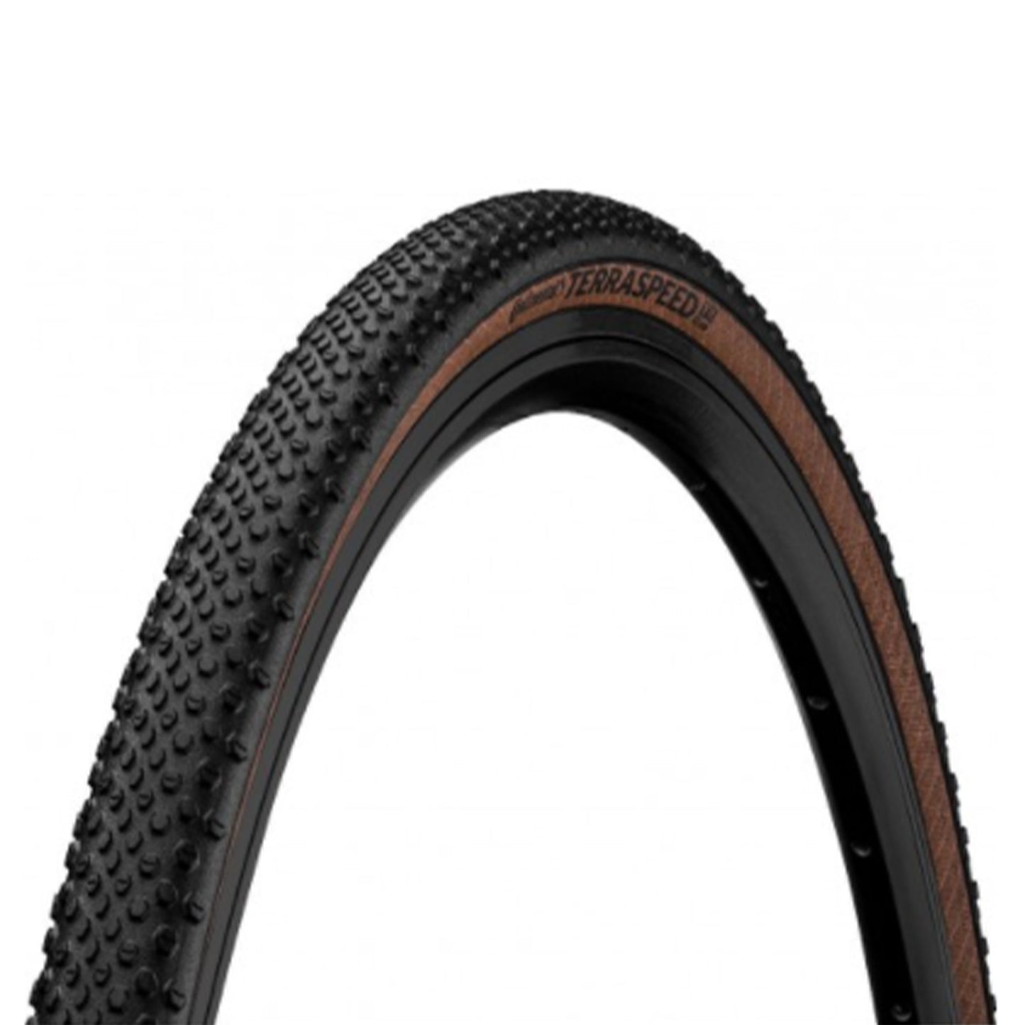 Continental Terra Speed Tyre - 700c - 45c - Yes - Black Chilli - ShieldWall - Medium - Light Duty Protection - Folding - Tan - Image 1