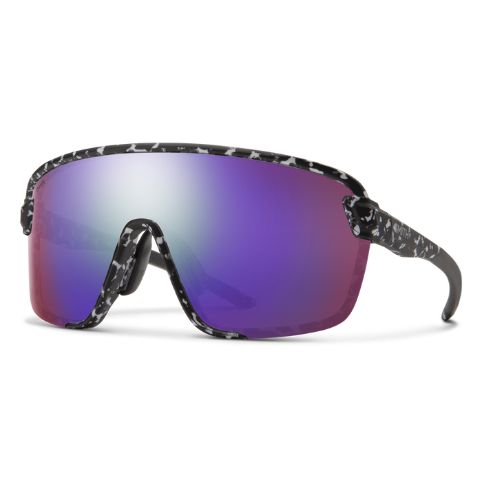 Smith Bobcat Sunglasses - One Size Fits Most - Matte Black Marble - ChromaPop Violet Mirror Lens