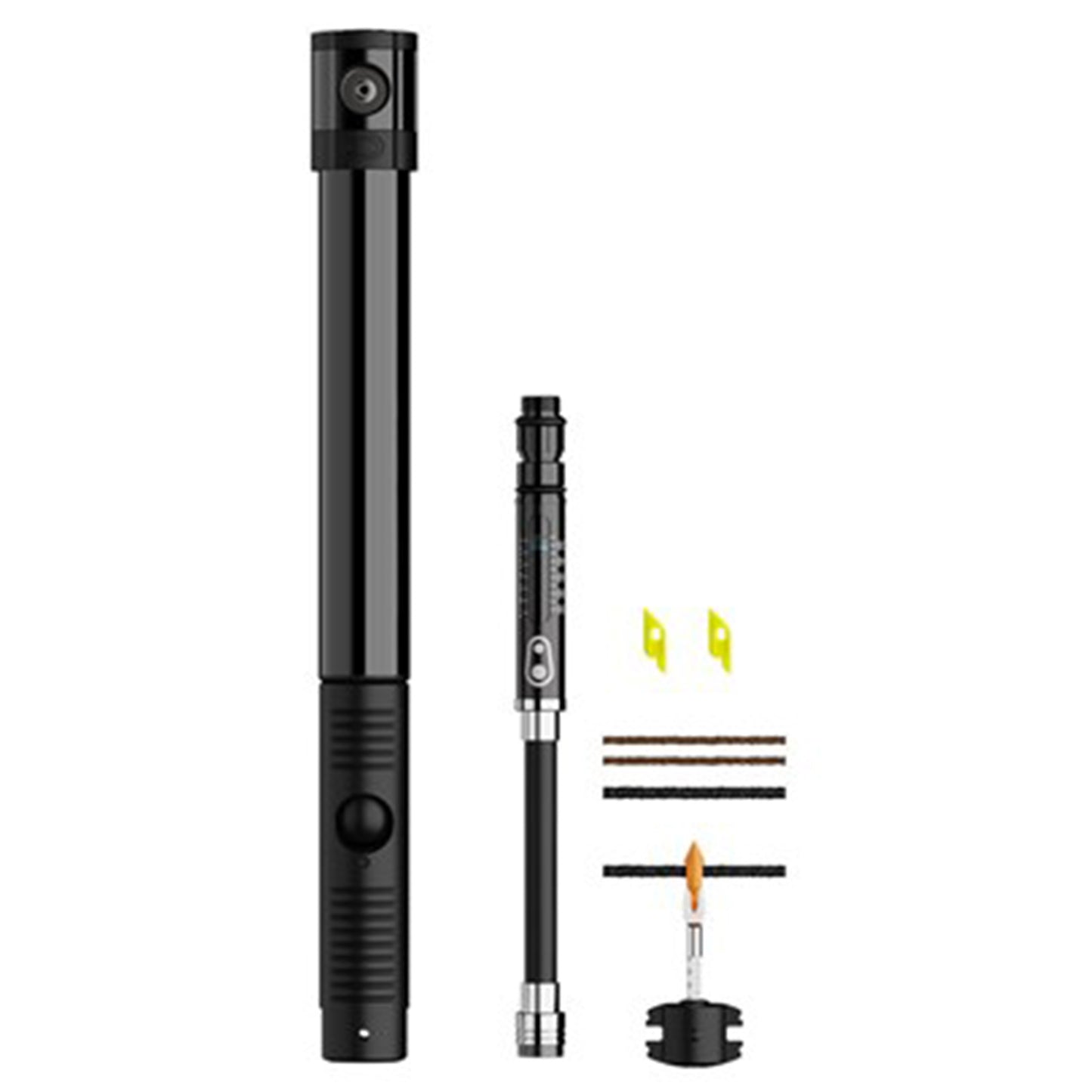 Crank Brothers KLIC HV Gauge Hand Pump + Plug Tool - Black - Image 1