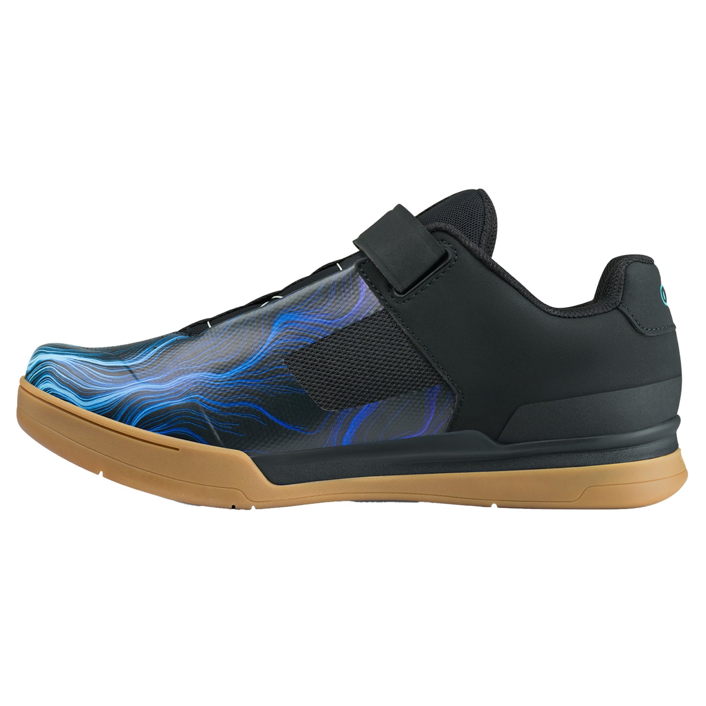 Crank Brothers Mallet Boa Clip-In Shoes - US 13 - Black / Blue Swirl - Image 2