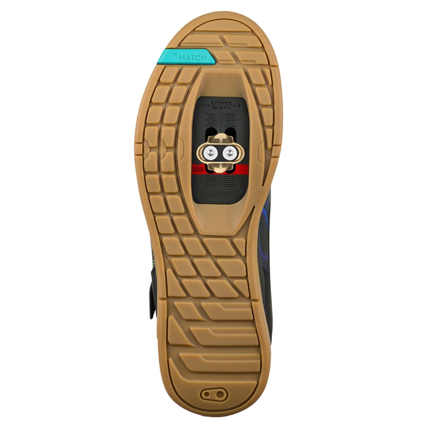 Crank Brothers Mallet Boa Clip-In Shoes - US 8.5 - Black / Blue Swirl - Image 6