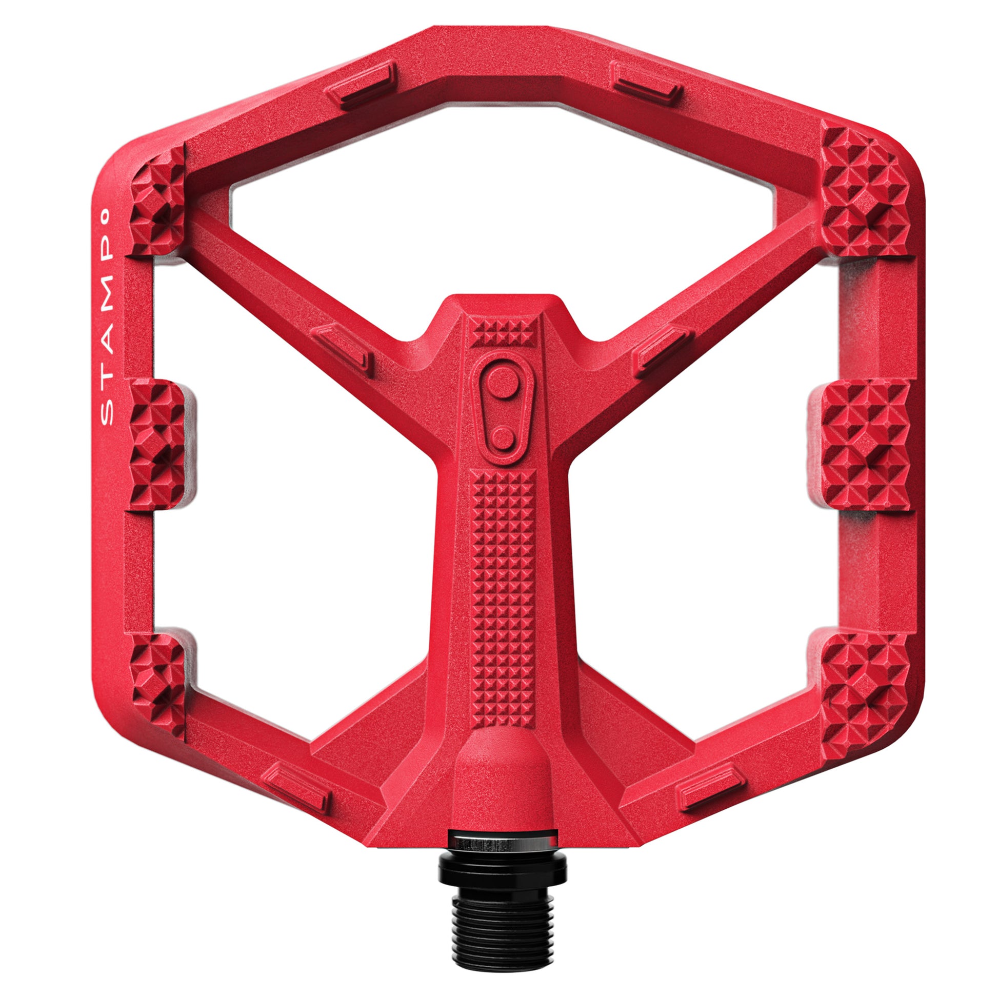 Crank Brothers Stamp 0 Pedals - L - Bright Red - Image 1