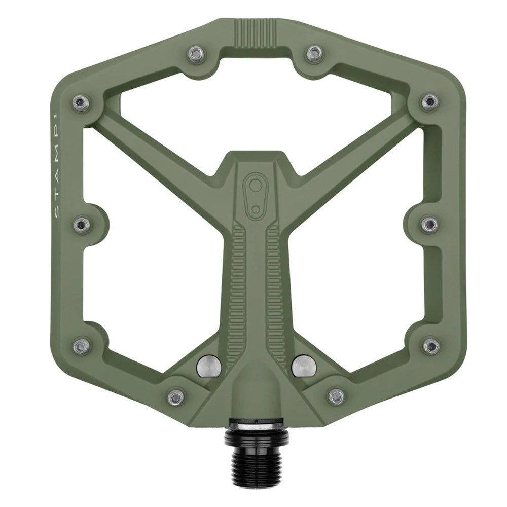 Crank Brothers Stamp 1 Gen 2 Composite Pedals - S - Le Green - Image 1