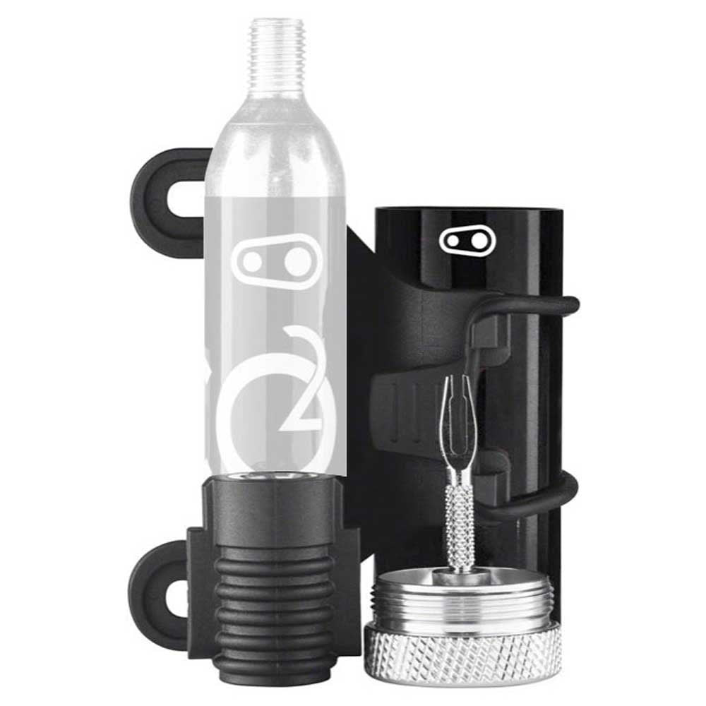 Crank Brothers Tool Cigar - Black - Silver - CO2 Not Included - Image 1