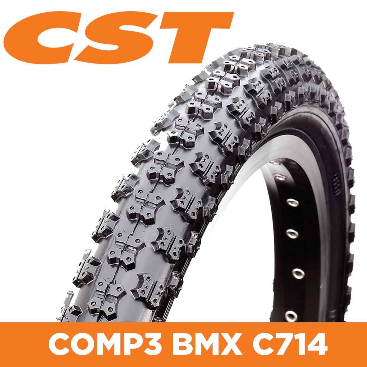 CST Tyre Comp3 BMX C714 - 12 1/2 x 2 1/4 - Image 1