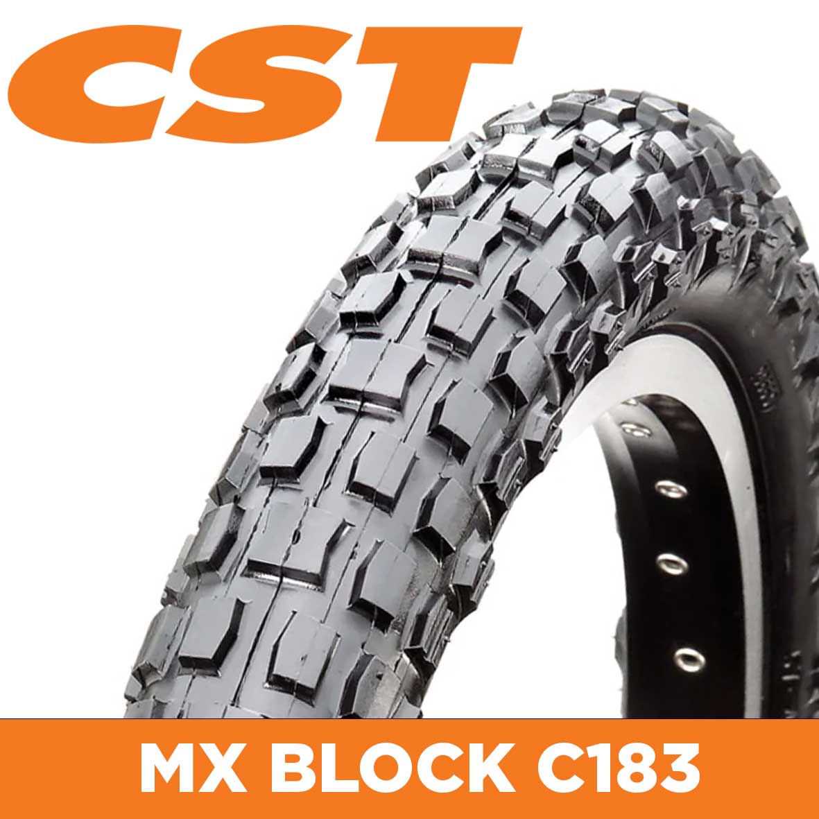 CST Tyre Large Square Knobbly C183C - 20 x 2.125 - Image 1