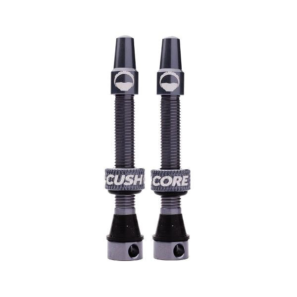 CushCore Tubeless Valves - 44mm - Titanium - Image 1