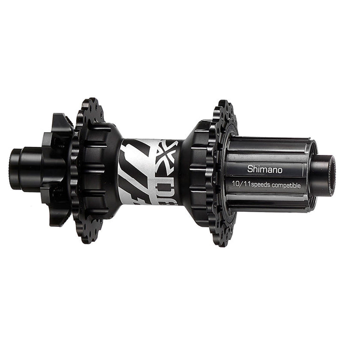 Da Bomb UFO Boost Rear Hub - Rear - 12x148mm Boost - Shimano HG - 6 Bolt - 28 Hole - J-Bend - Black - Image 1