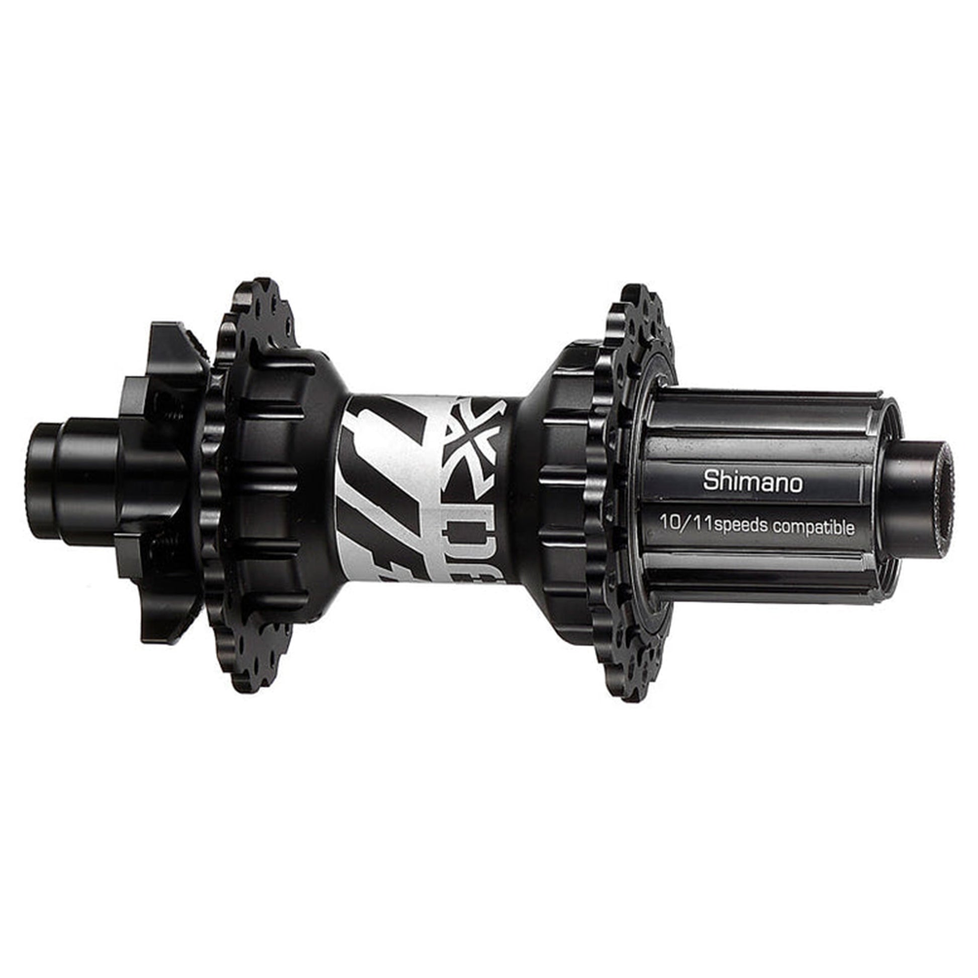 Da Bomb UFO Boost Rear Hub - Rear - 12x148mm Boost - Shimano HG - 6 Bolt - 28 Hole - J-Bend - Black - Image 1