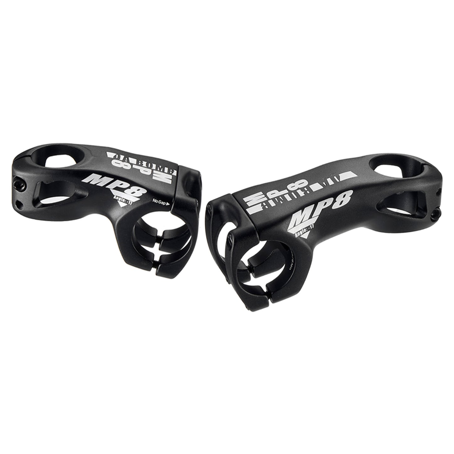 DaBomb MP8 Stem - 1 1/8th Inch Steerer - 31.8mm - 60mm - -17 Degree - Black - Image 1