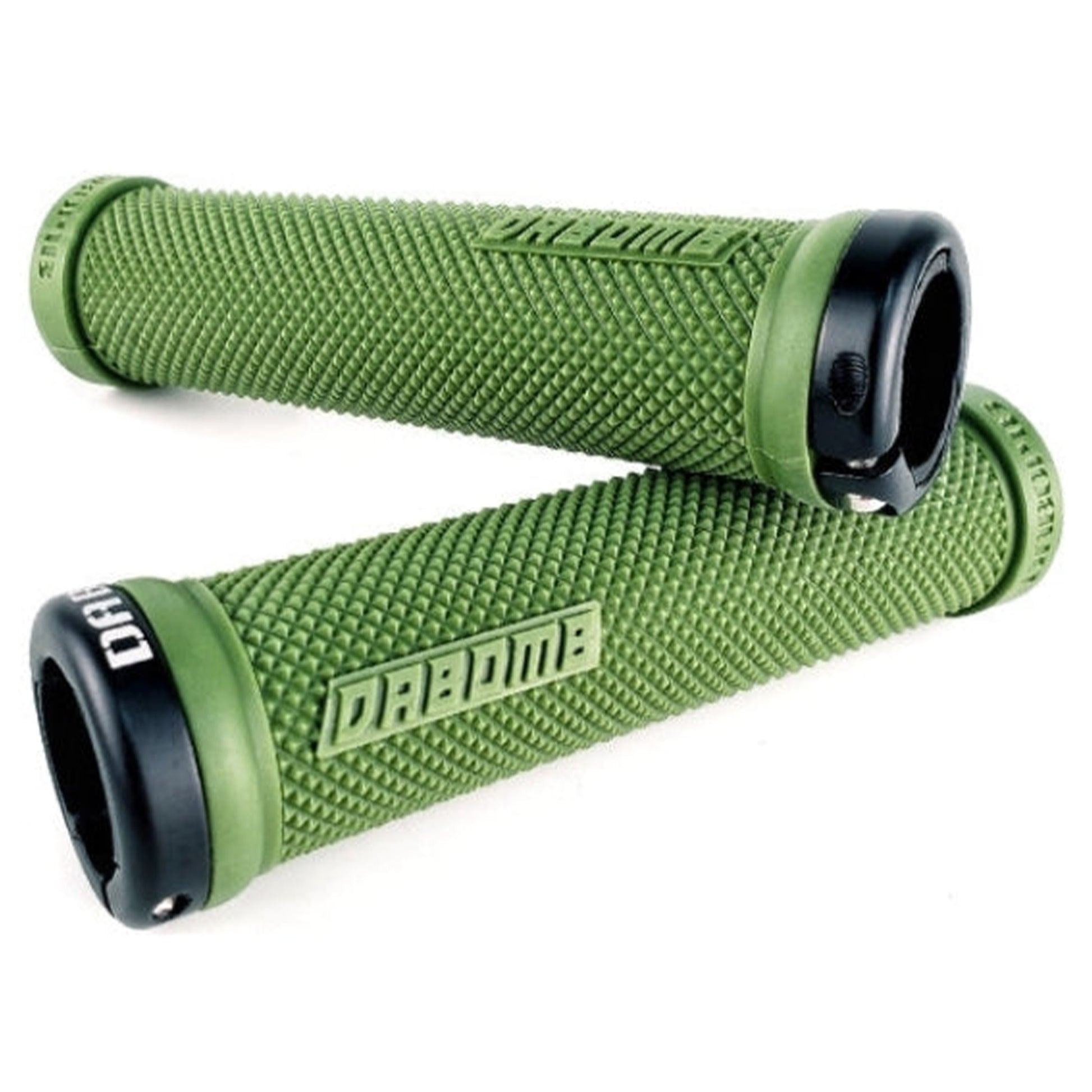 DaBomb Particle Lock On Grips - Green - Single Lock On Grips - Image 1
