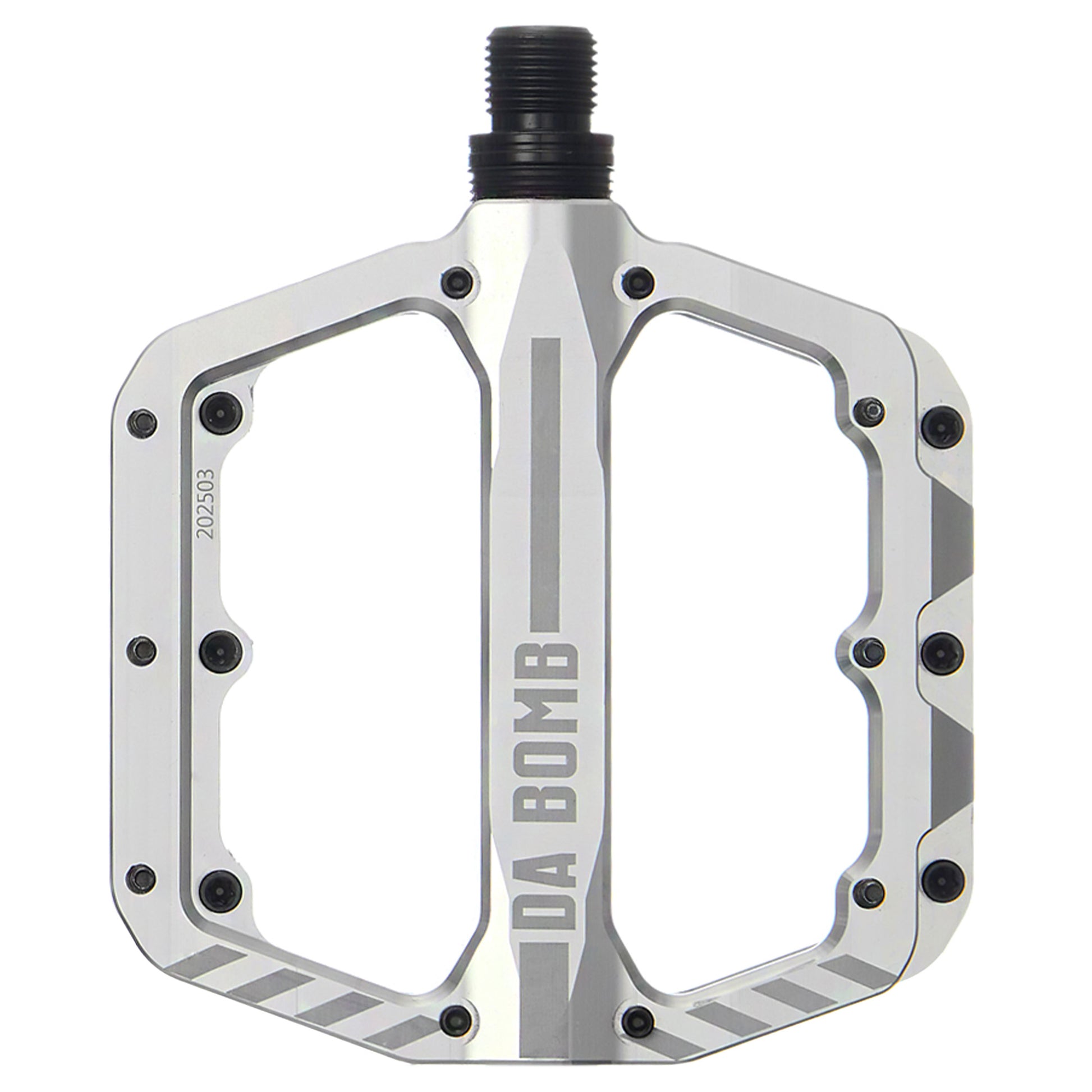 DaBomb V-Block Pedals - L - Silver - Image 1