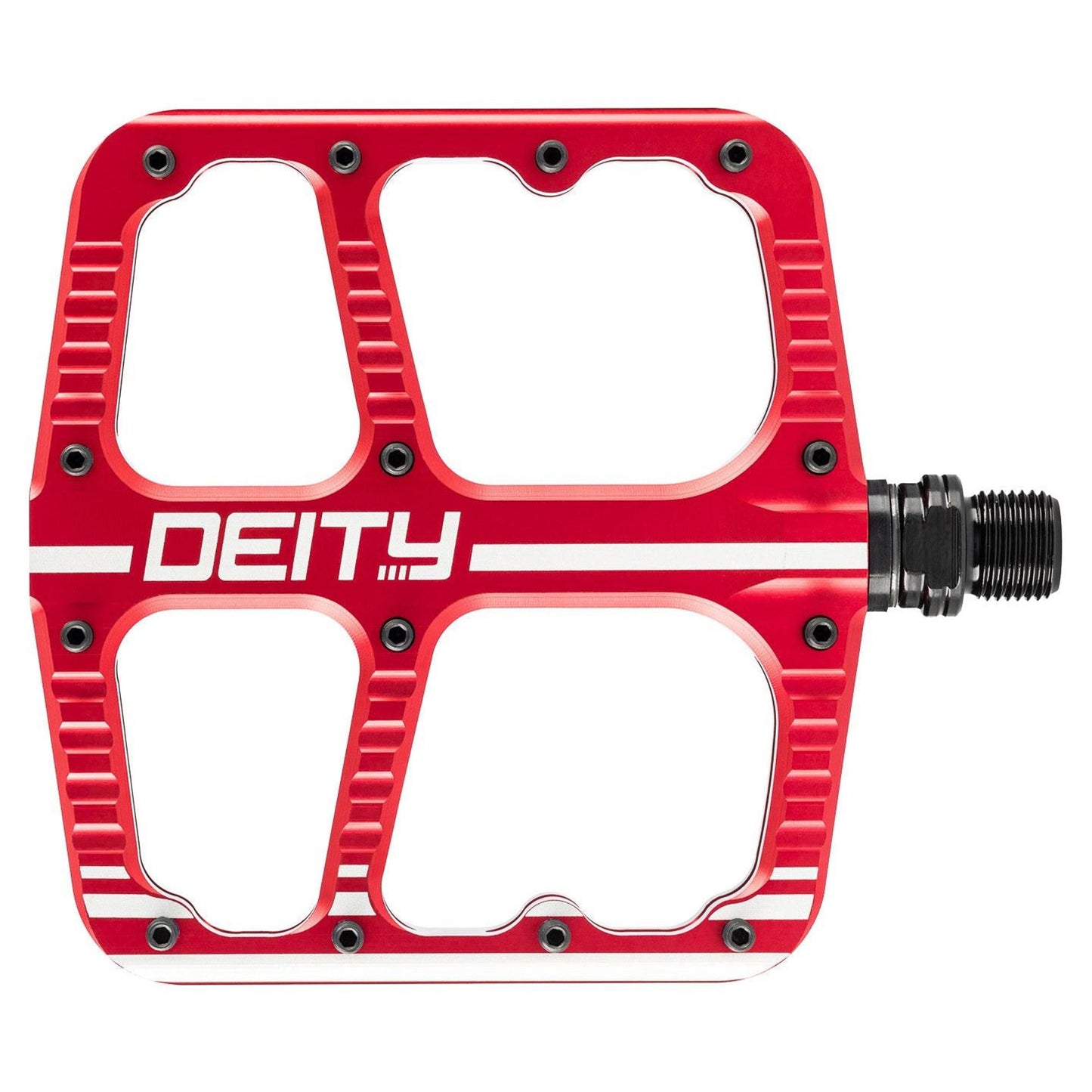 Deity Flat Trak Pedals - Standard - Red - Image 1