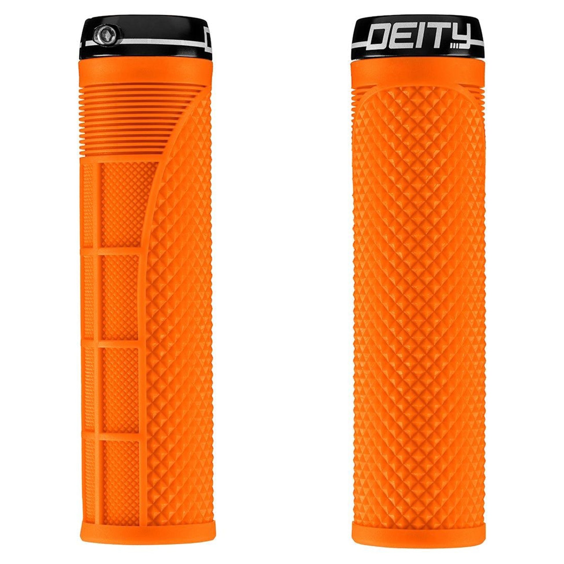 Deity Megattack Single Clamp Lock On Grips - Orange - Single Lock On Grips - Image 1