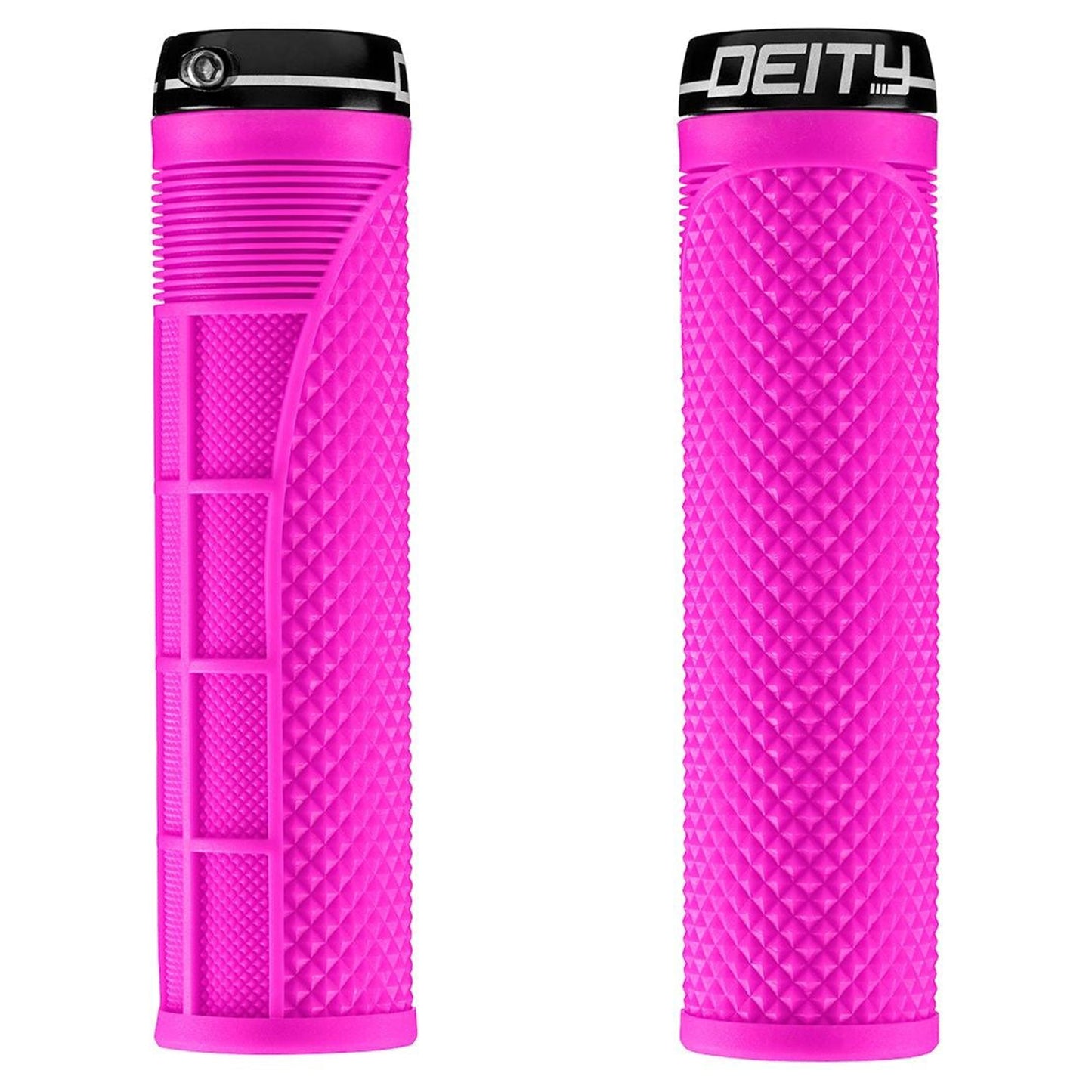 Deity Megattack Single Clamp Lock On Grips - Pink - Single Lock On Grips - Image 1
