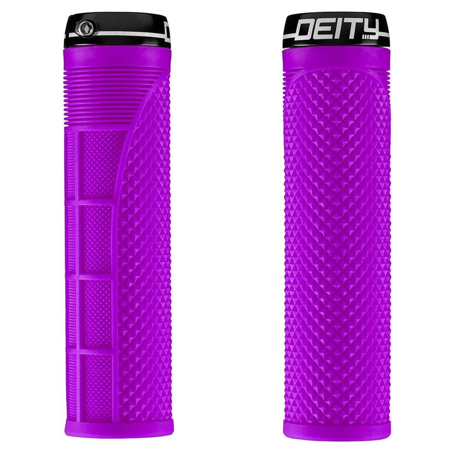 Deity Megattack Single Clamp Lock On Grips - Purple - Single Lock On Grips - Image 1