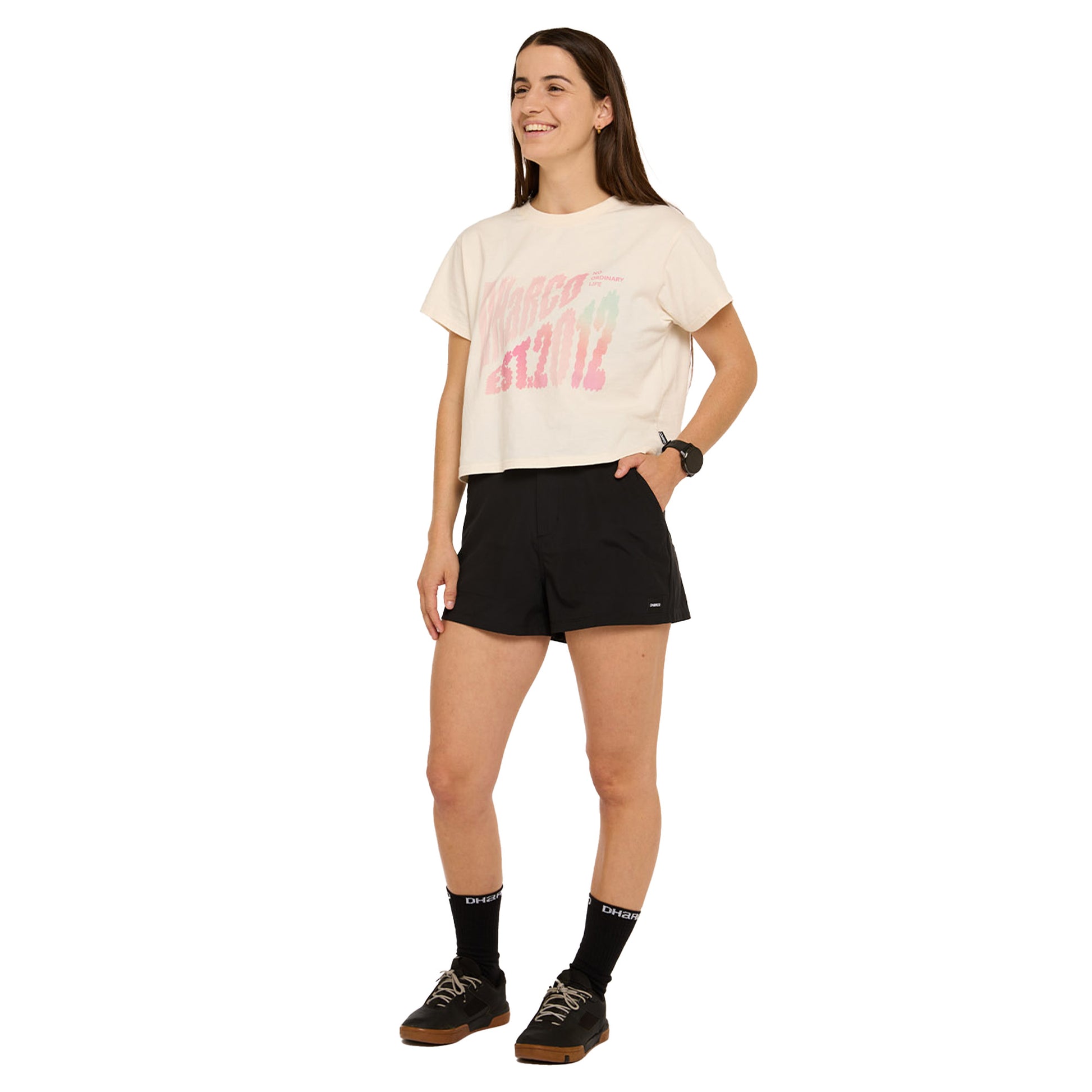 DHaRCO Womens Pit Shorts - M - Black - Image 2