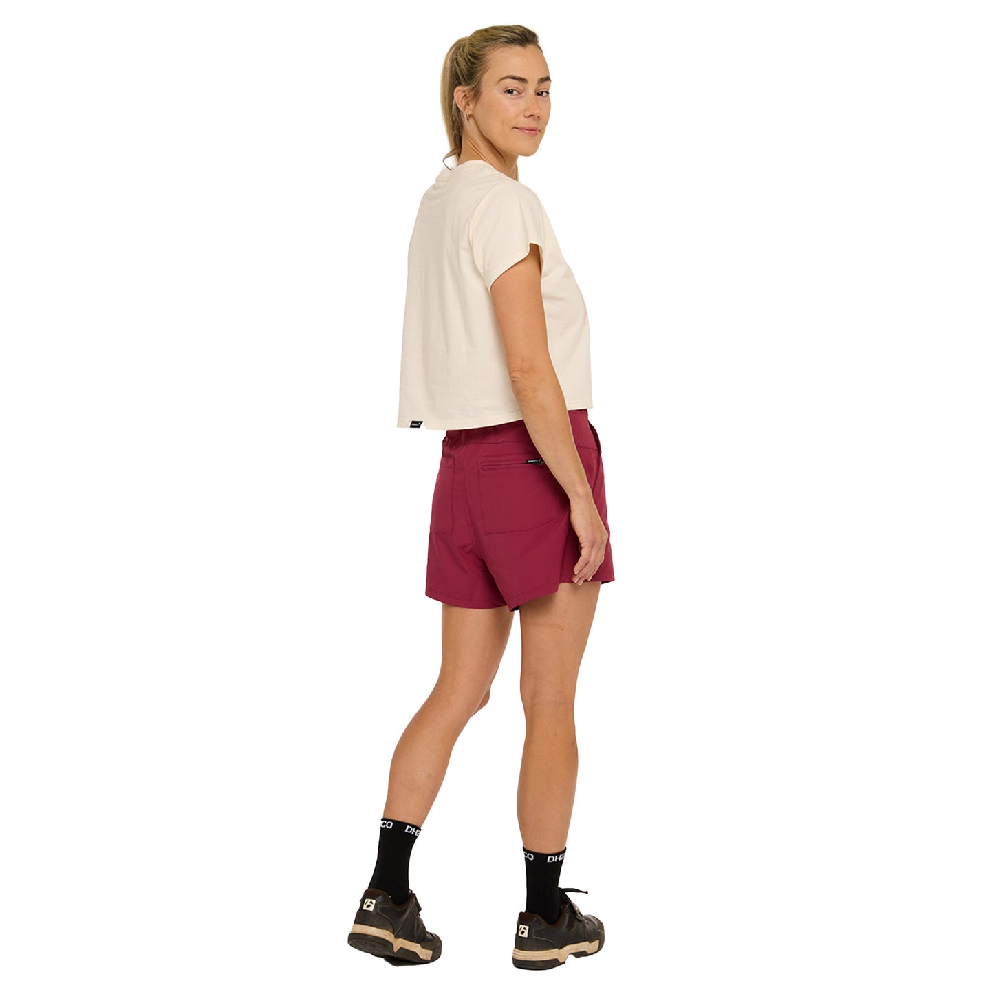 DHaRCO Womens Pit Shorts - S - Sangria - Image 5