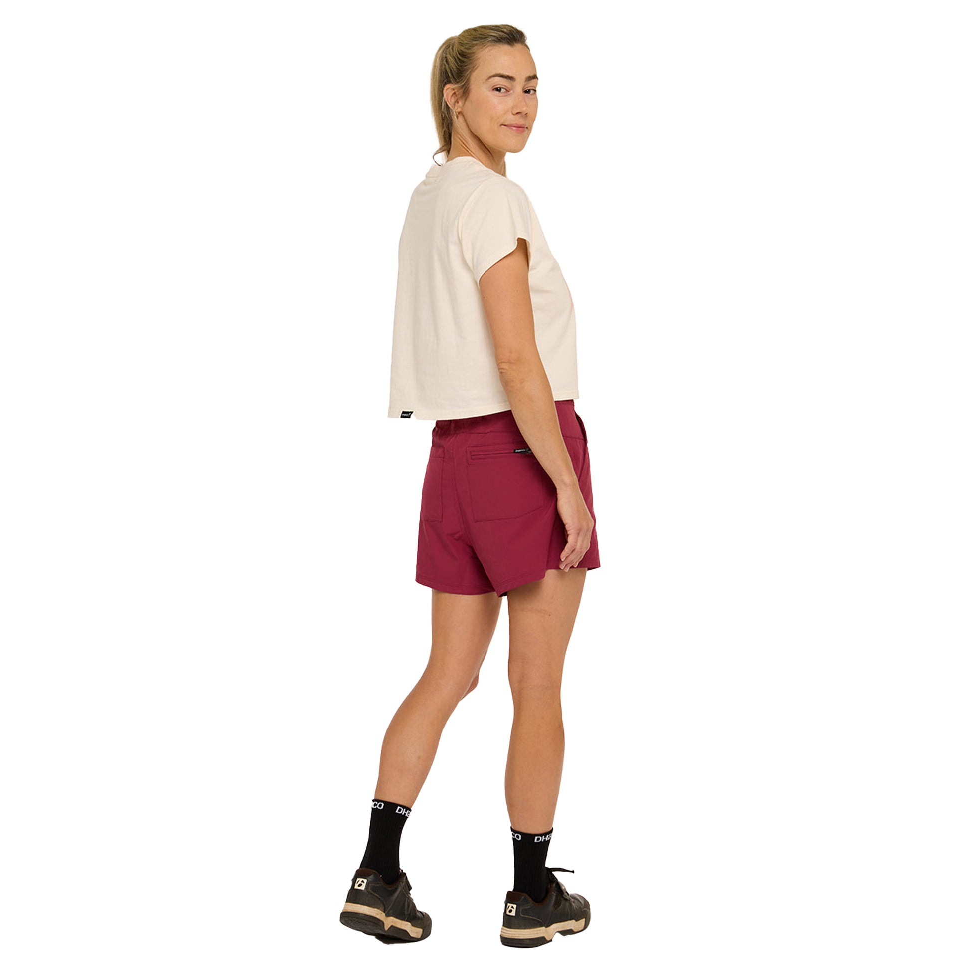 DHaRCO Womens Pit Shorts - S - Sangria - Image 5