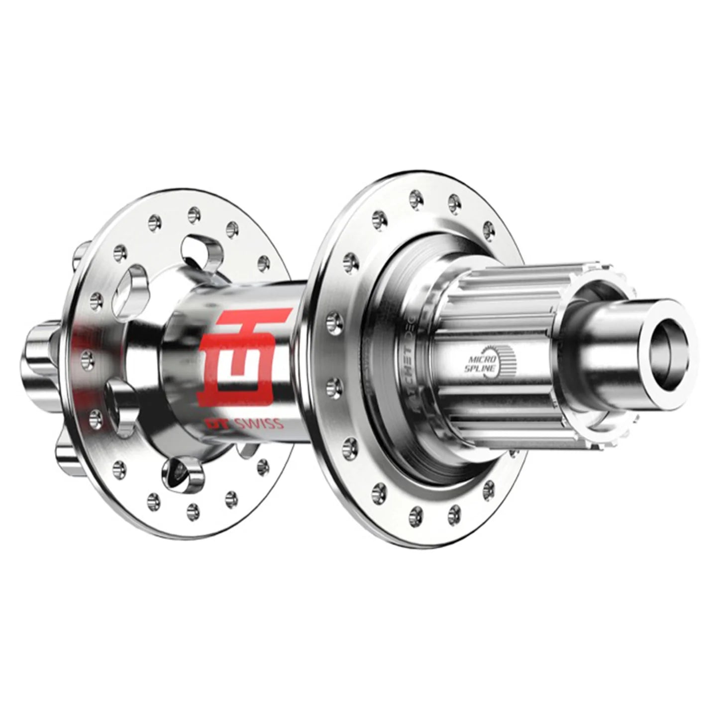 DT Swiss 240 Hub Set - Front & Rear - F (15x110mm) & R (12x148mm) - Shimano Microspline - 6 Bolt - 32 Hole - J-Bend - Silver