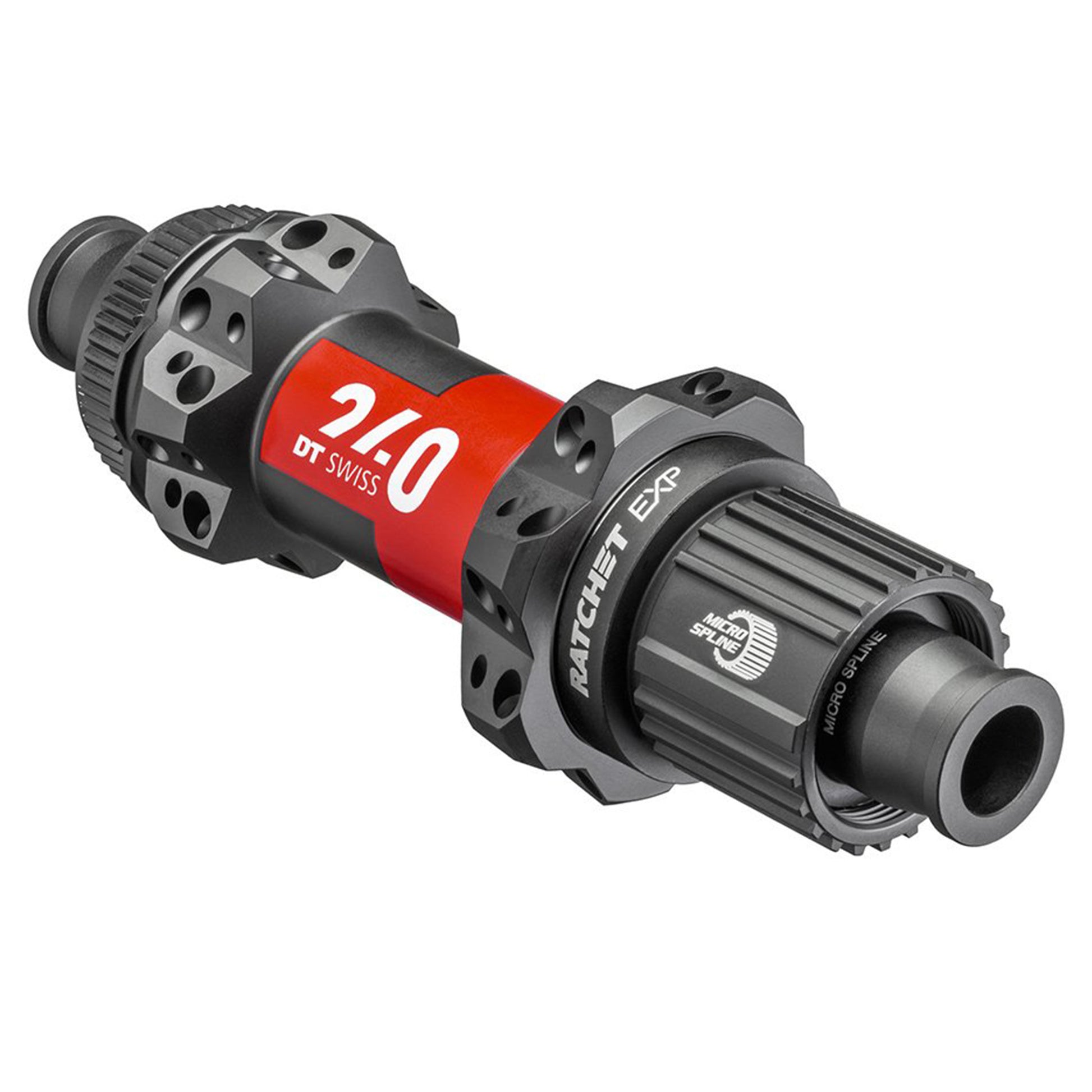 DT Swiss 240 Rear Hub - Rear - 12x148mm Boost - Shimano MicroSpline - Centrelock - 28 Hole - Straightpull - Black - Ratchet EXP 36T - Image 1
