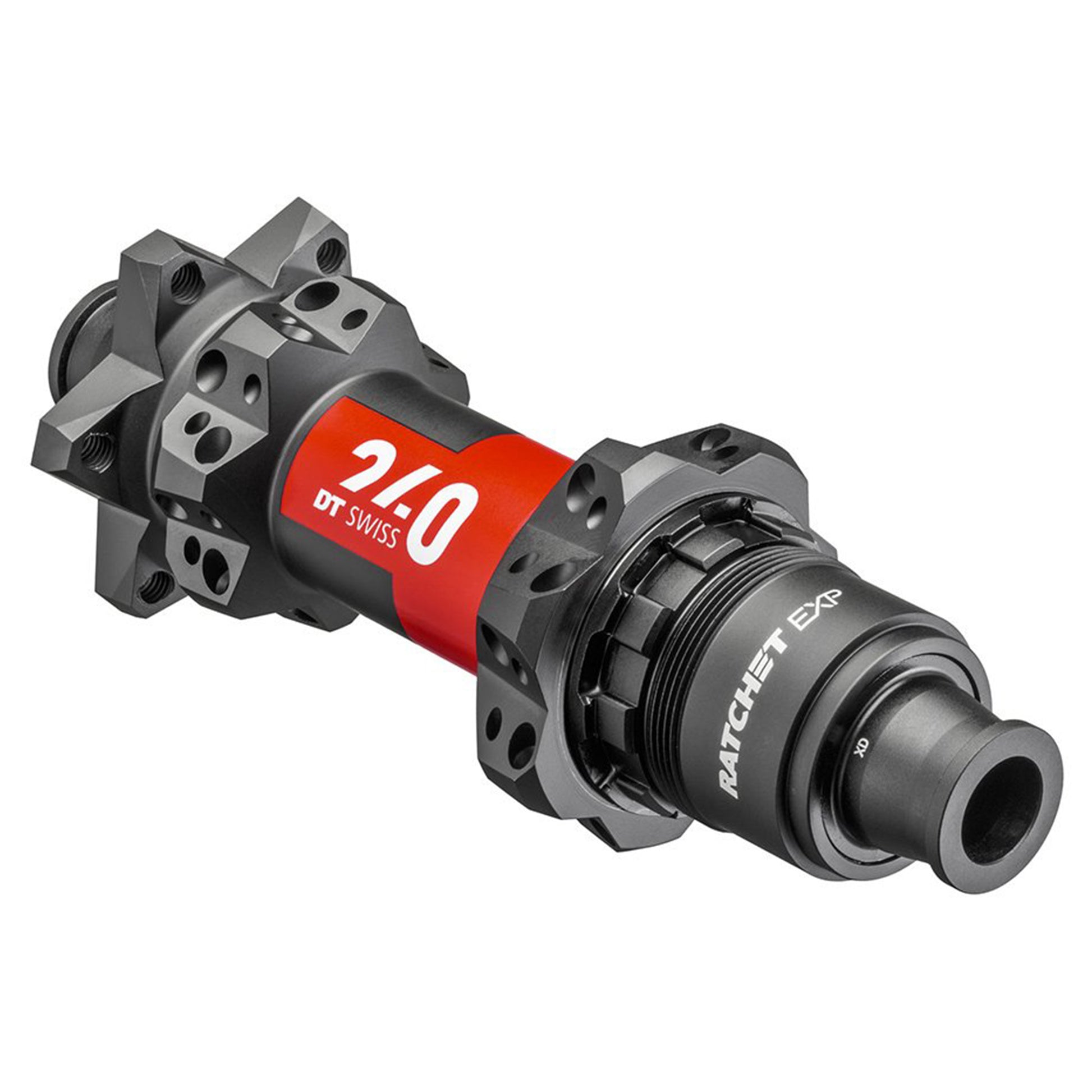 DT Swiss 240 Rear Hub - Rear - 12x148mm Boost - SRAM XD - 6 Bolt - 28 Hole - Straightpull - Black - Ratchet EXP 36T - Image 1