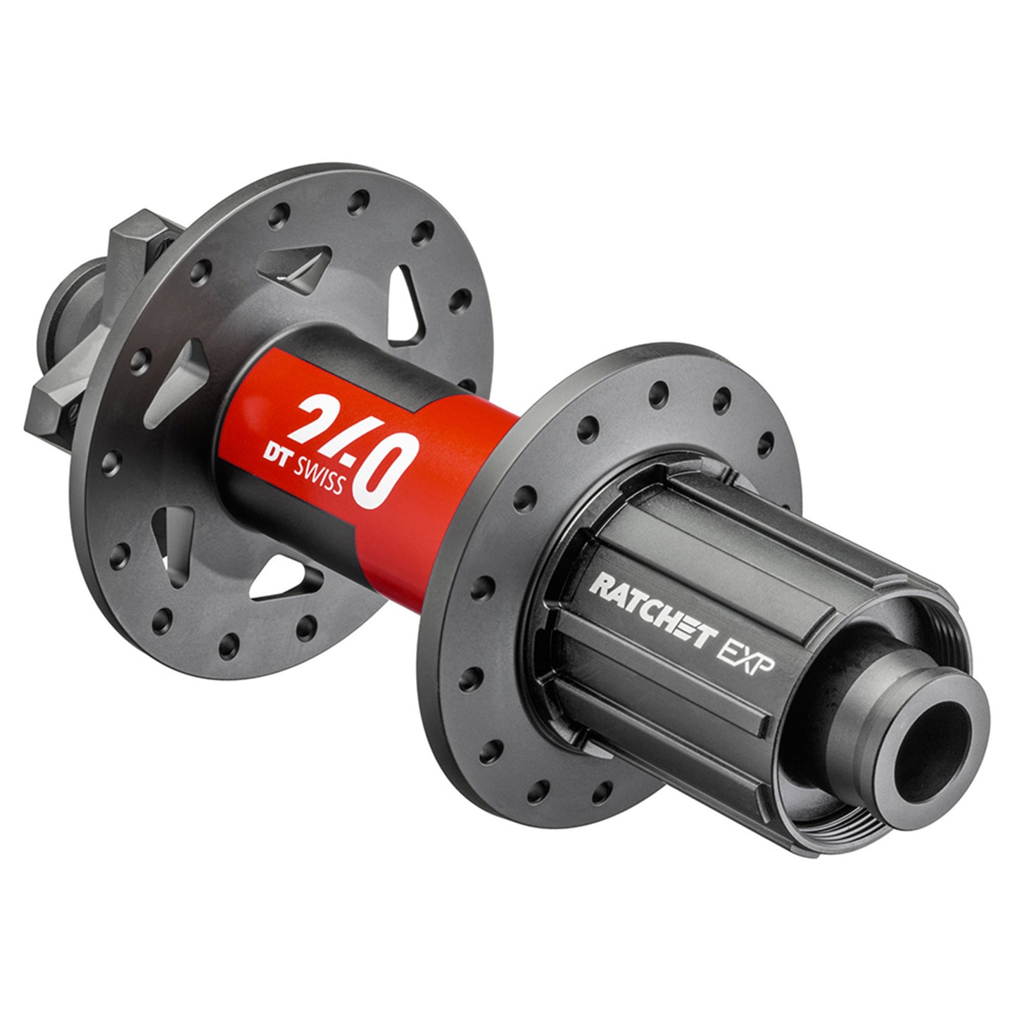 DT Swiss 240 Rear Hub - Rear - 12x157mm Superboost - Shimano HG - 6 Bolt - 28 Hole - J-Bend - Black - Ratchet EXP 36T - Image 1