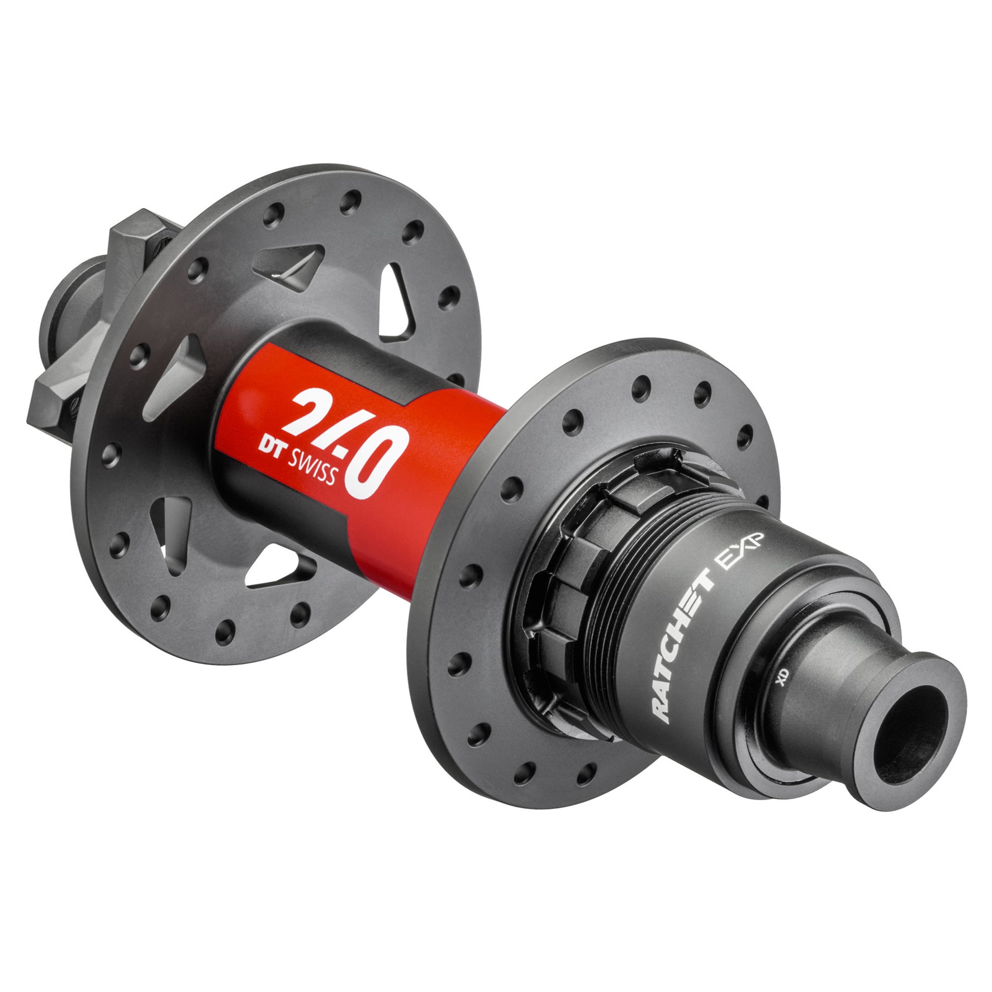 DT Swiss 240 Rear Hub - Rear - 12x157mm Superboost - SRAM XD - 6 Bolt - 32 Hole - J-Bend - Black - Ratchet EXP 36T - Image 1