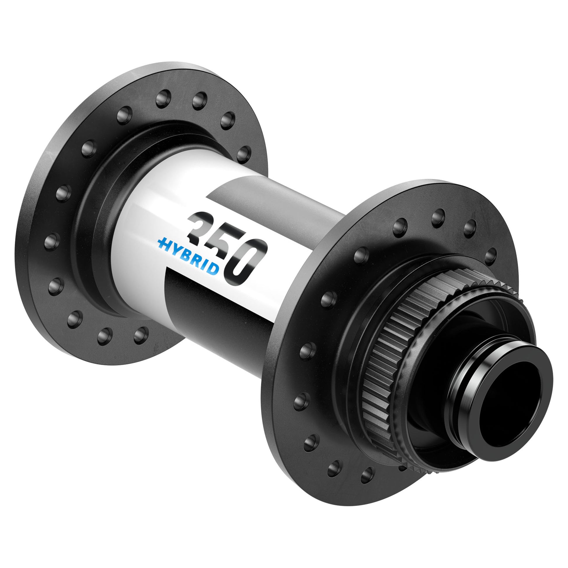 DT Swiss 350 Hybrid Front Hub - Front - 15x110mm Boost - Centrelock - 32 Hole - J-Bend - Black - Hybrid (E-Bike) - Image 1