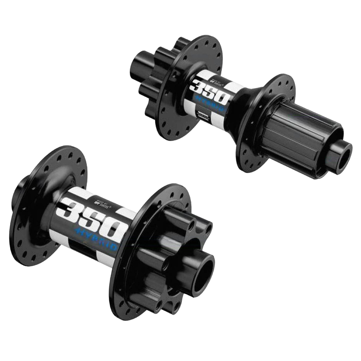 DT Swiss 350 Hybrid Rear Hub - Rear - 12x142mm - Shimano HG - 6 Bolt - 32 Hole - J-Bend - Black - Hybrid (E-Bike) - Image 1