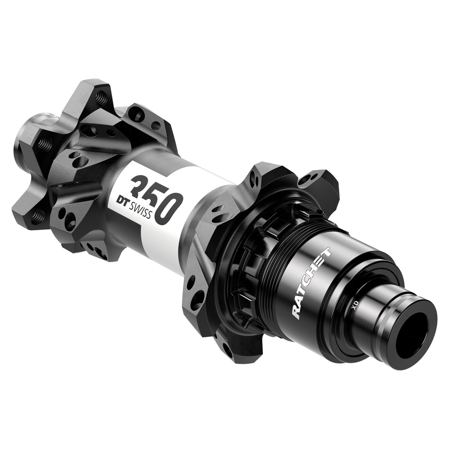 DT Swiss 350 Rear Hub - Rear - 12x148mm Boost - SRAM XD - 6 Bolt - 28 Hole - Straightpull - Black - Image 1