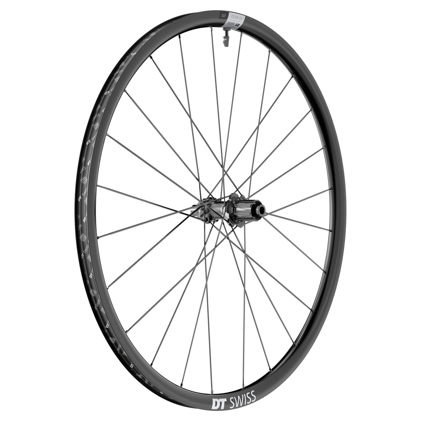 DT Swiss GR 1800 Spline Rear Wheel - Rear - 700c - 12x142mm - Aluminium - 24mm - Centrelock - Shimano HG Splined - Image 1