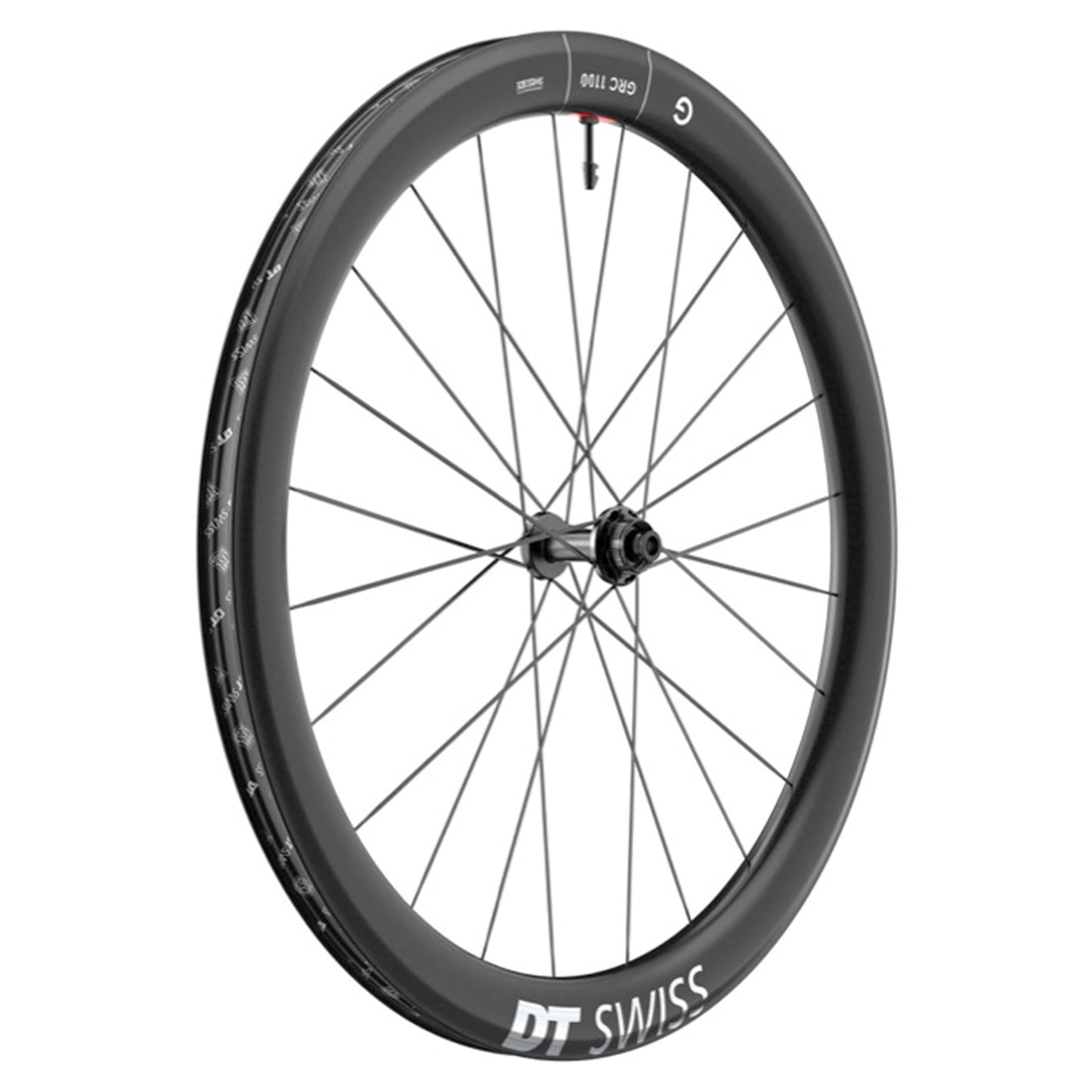 DT Swiss GRC1100 Spline 50 MY24 Wheel - Front - 700c - 12x100mm - Carbon - 24mm - Centrelock - Image 1