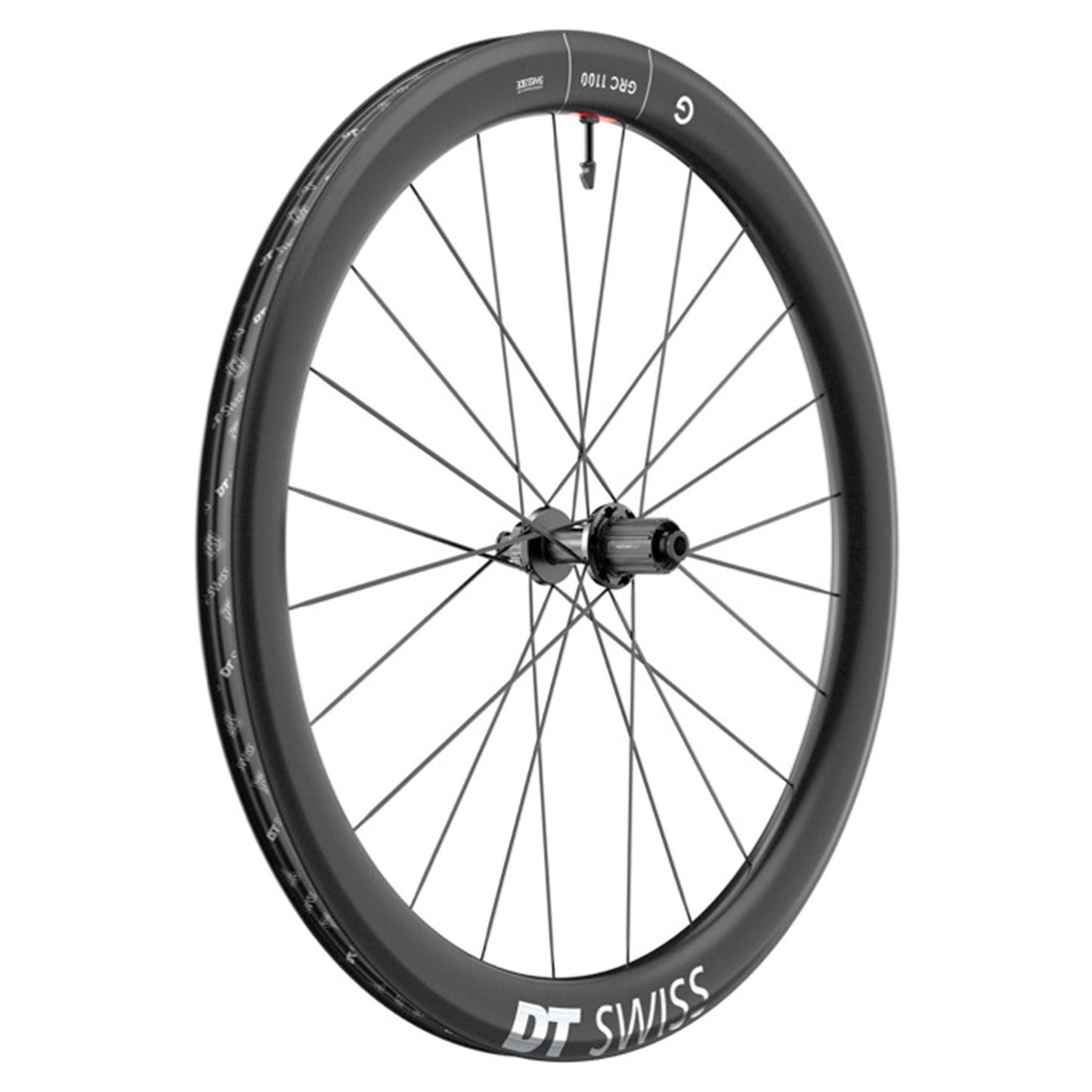 DT Swiss GRC1100 Spline 50 MY24 Wheel - Rear - 700c - 12x142mm - Carbon - 24mm - Centrelock - Shimano HG Splined - Image 1