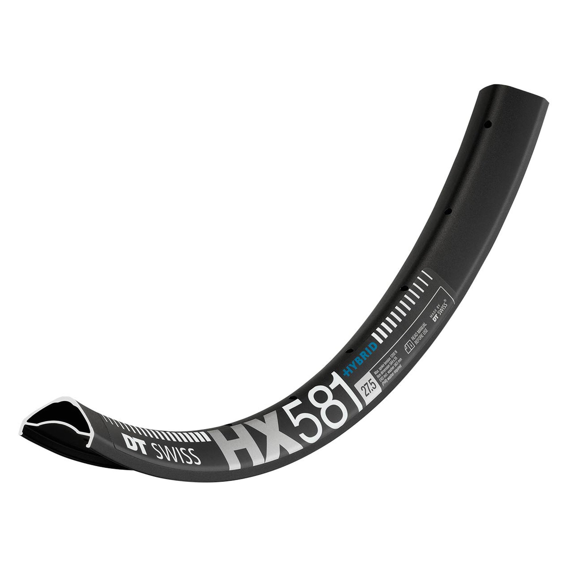 DT Swiss HX581 Rim - 27.5 Inch - 28 Hole - 35 mm - Aluminium - Black - Image 1