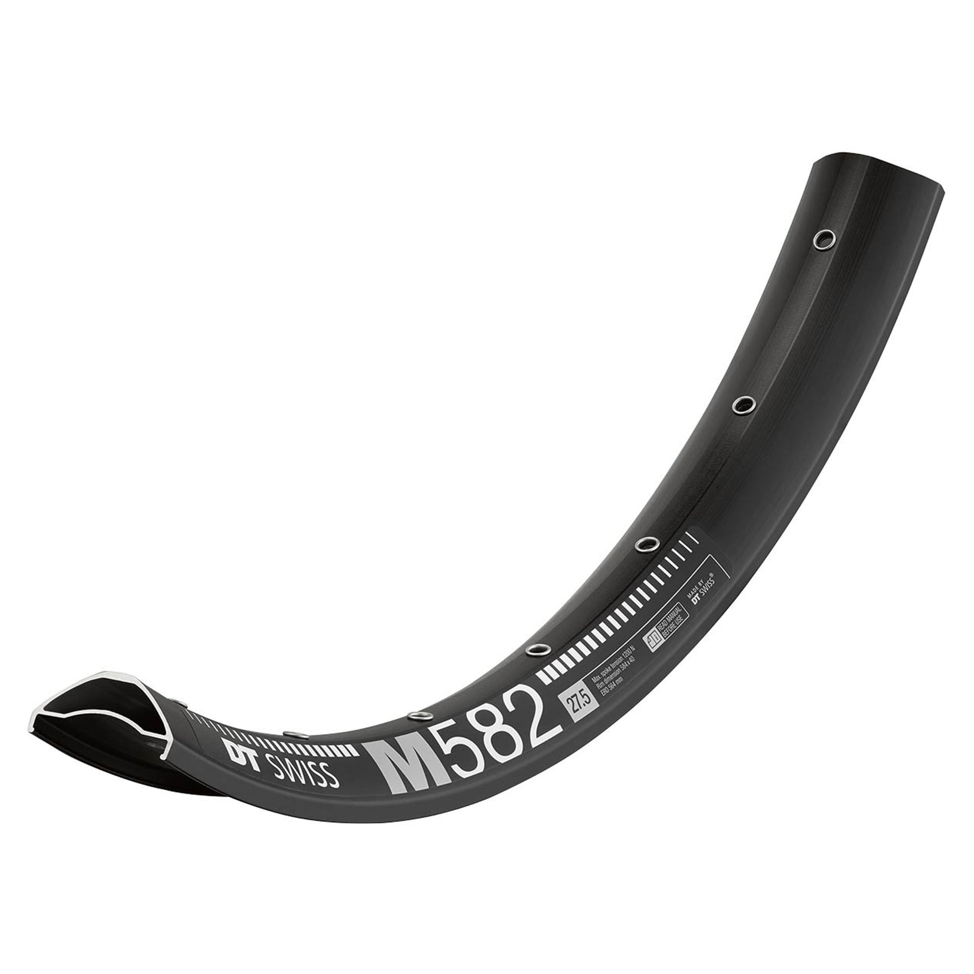 DT Swiss M582 Rim - 27.5 Inch - 32 Hole - 40 mm - Aluminium - Black - Image 1