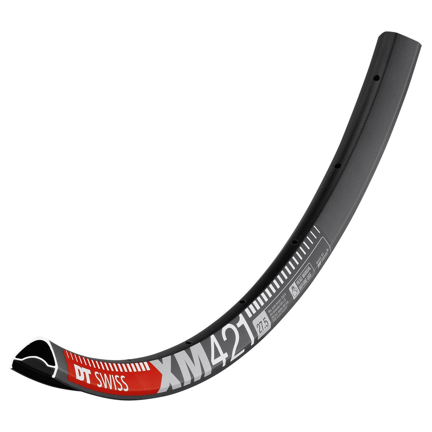 DT Swiss XM421 Rim - 27.5 Inch - 28 Hole - 25 mm - Aluminium - Black - Image 1