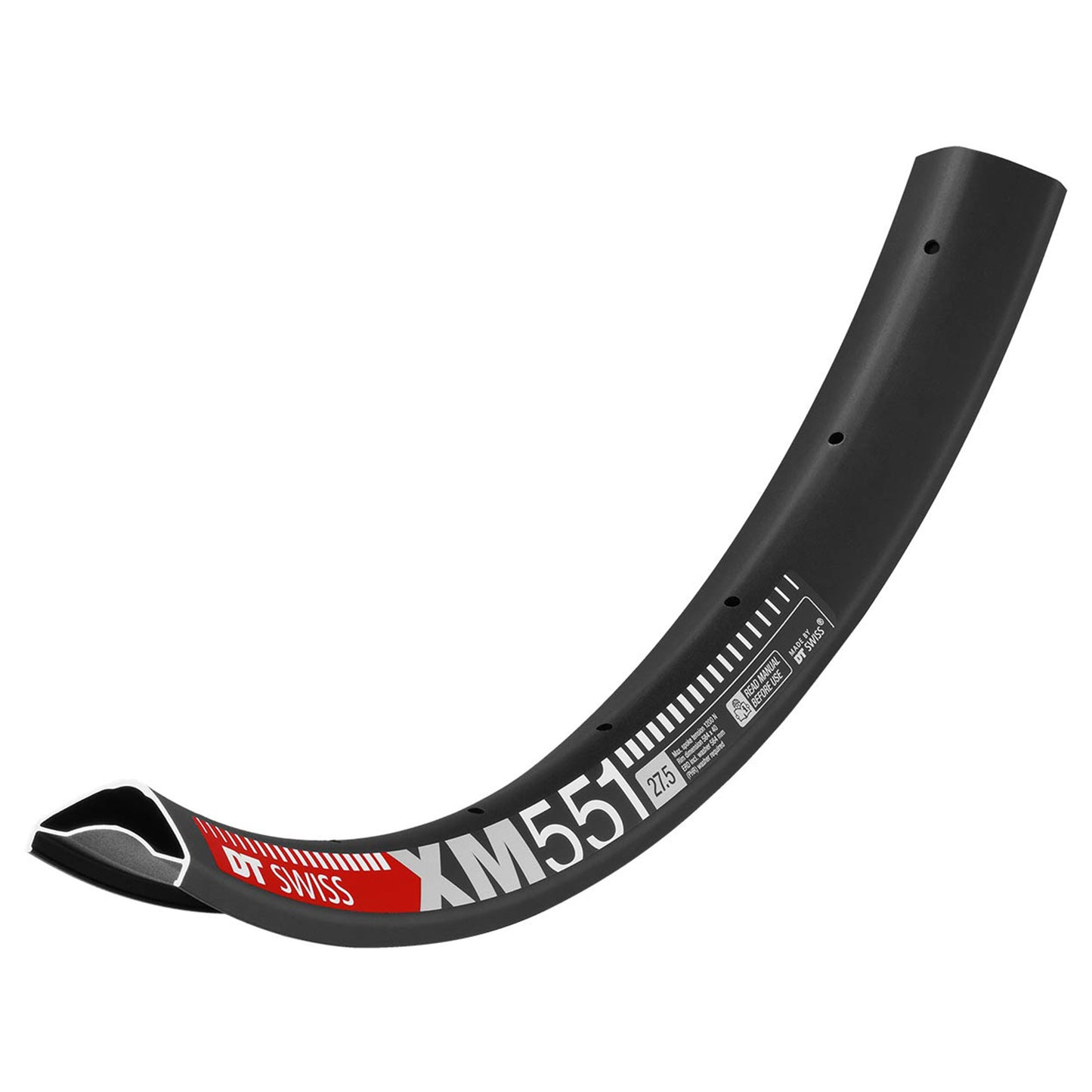 DT Swiss XM551 Rim - 27.5 Inch - 32 Hole - 40 mm - Aluminium - Black - Image 1
