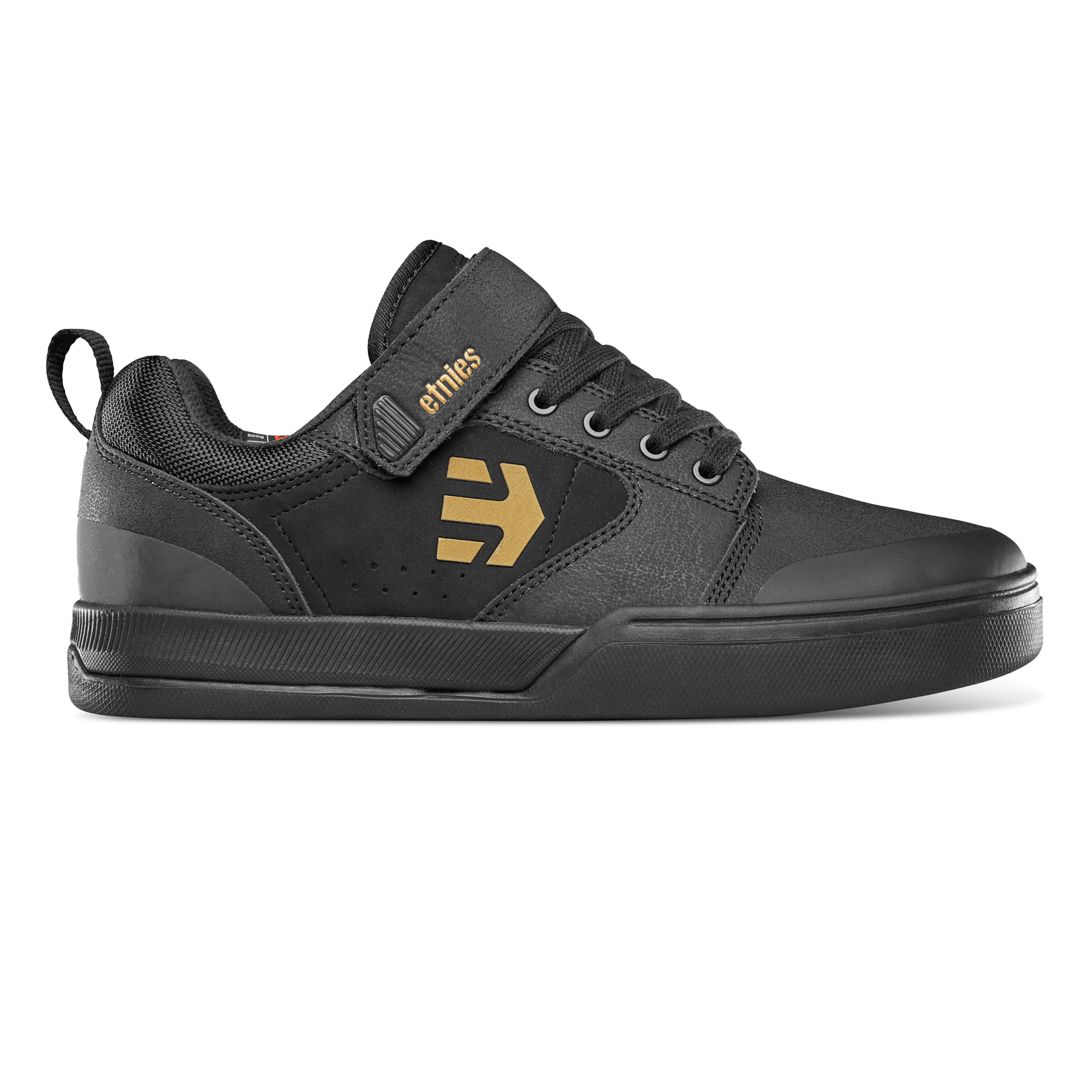 Etnies Camber Clip Clipless Shoes - US 10.5 - Black - Gold - Image 1