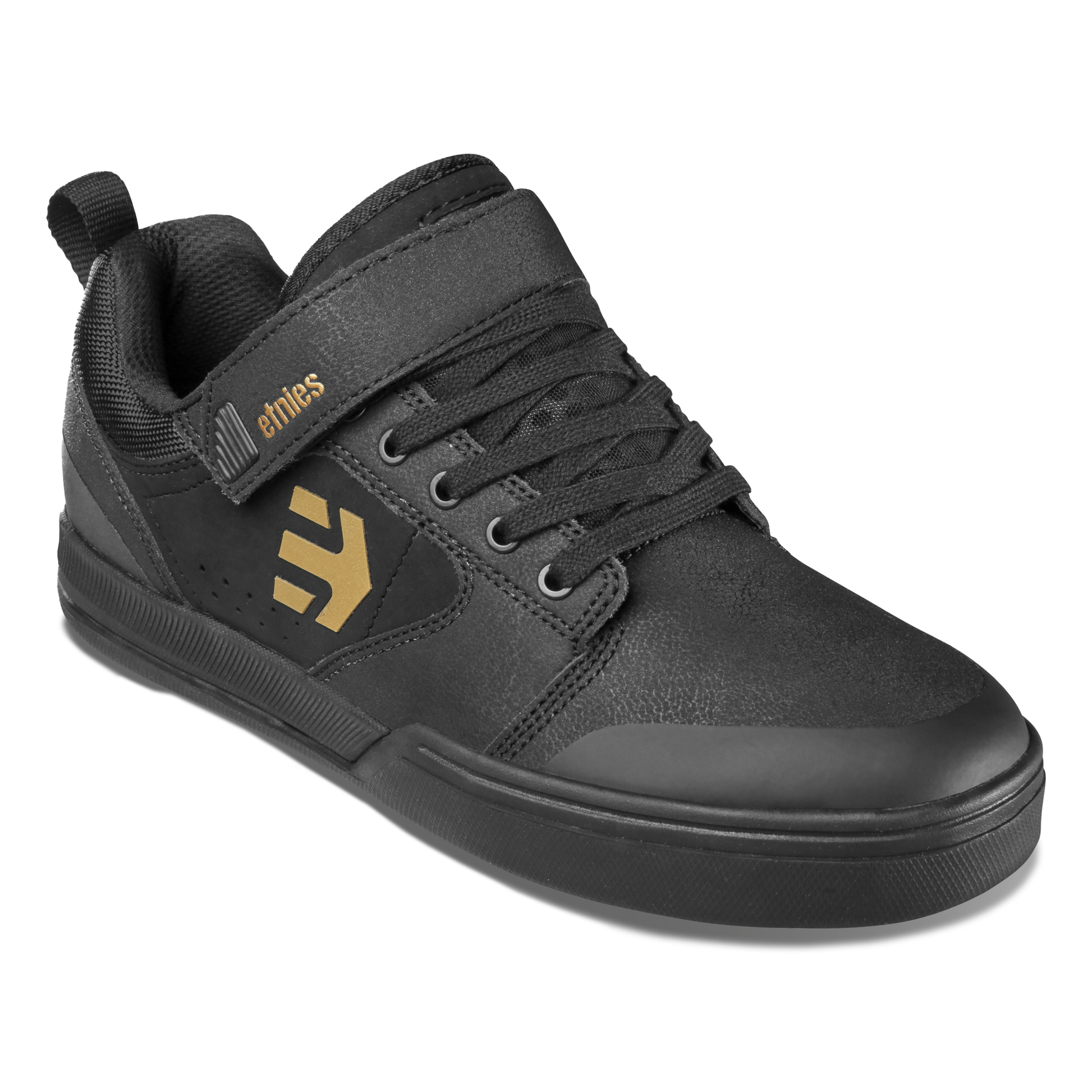 Etnies Camber Clip Clipless Shoes - US 9.0 - Black - Gold - Image 2