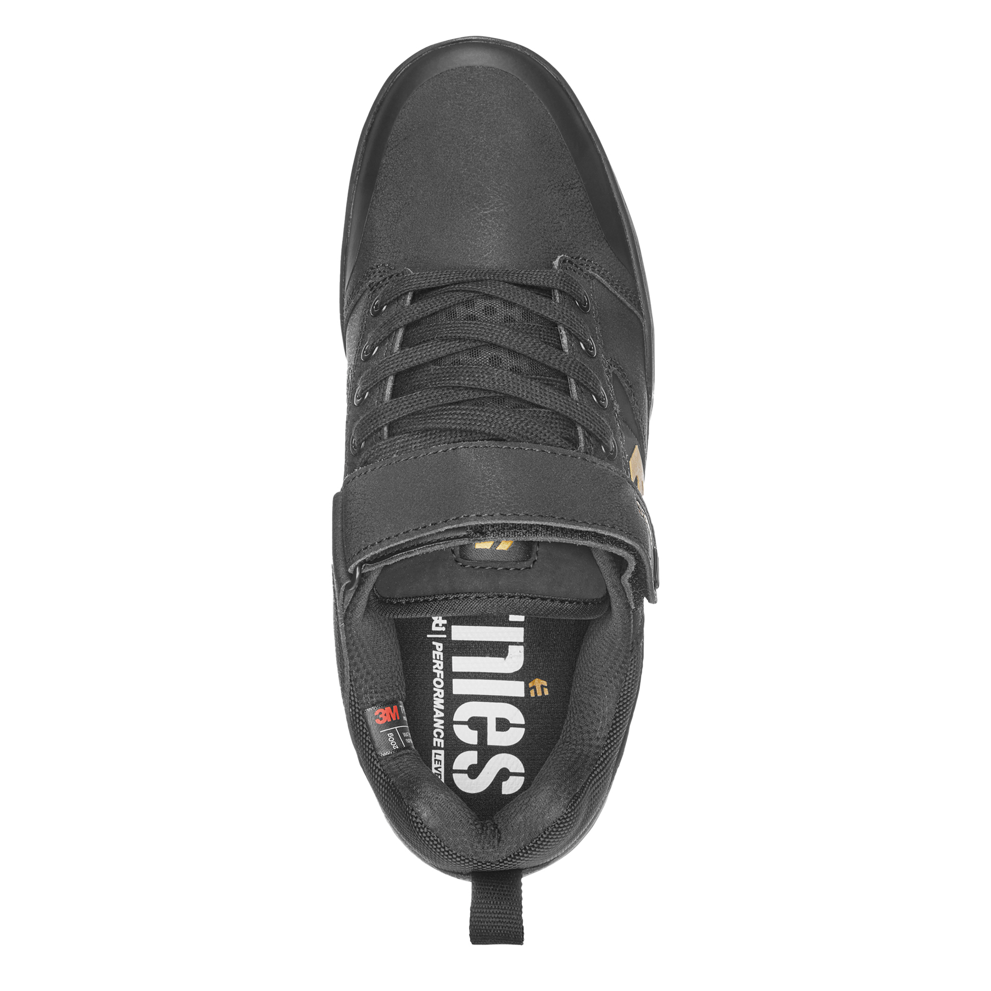 Etnies Camber Clip Clipless Shoes - US 9.0 - Black - Gold - Image 3