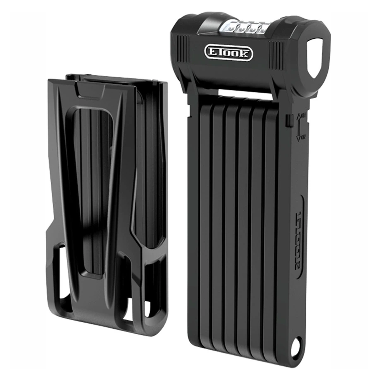ETOOK 590C Folding Combo Lock - Black - 1100mm x 5mm